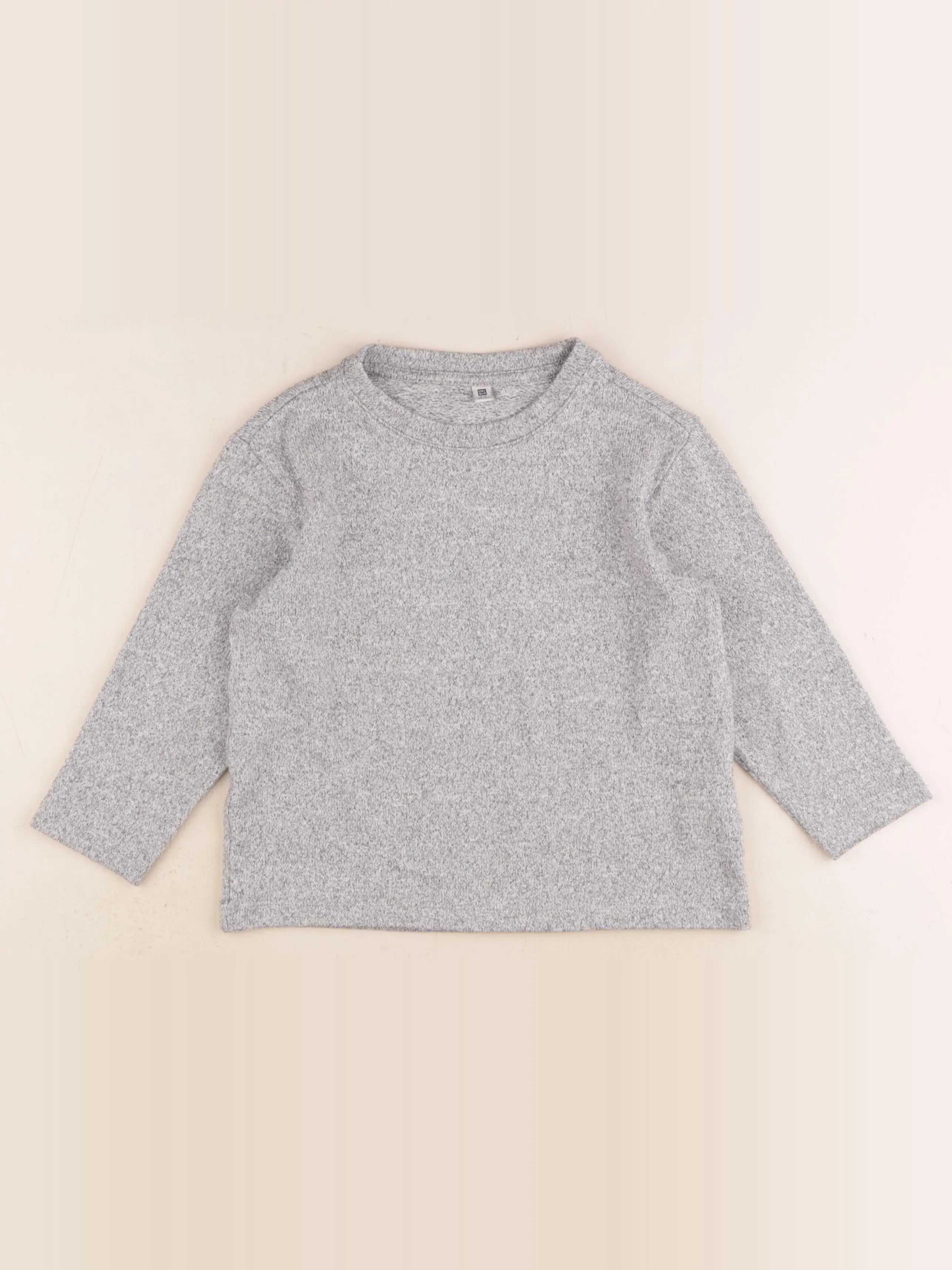 Uniqlo - tee-shirt gris - 3/4 ans