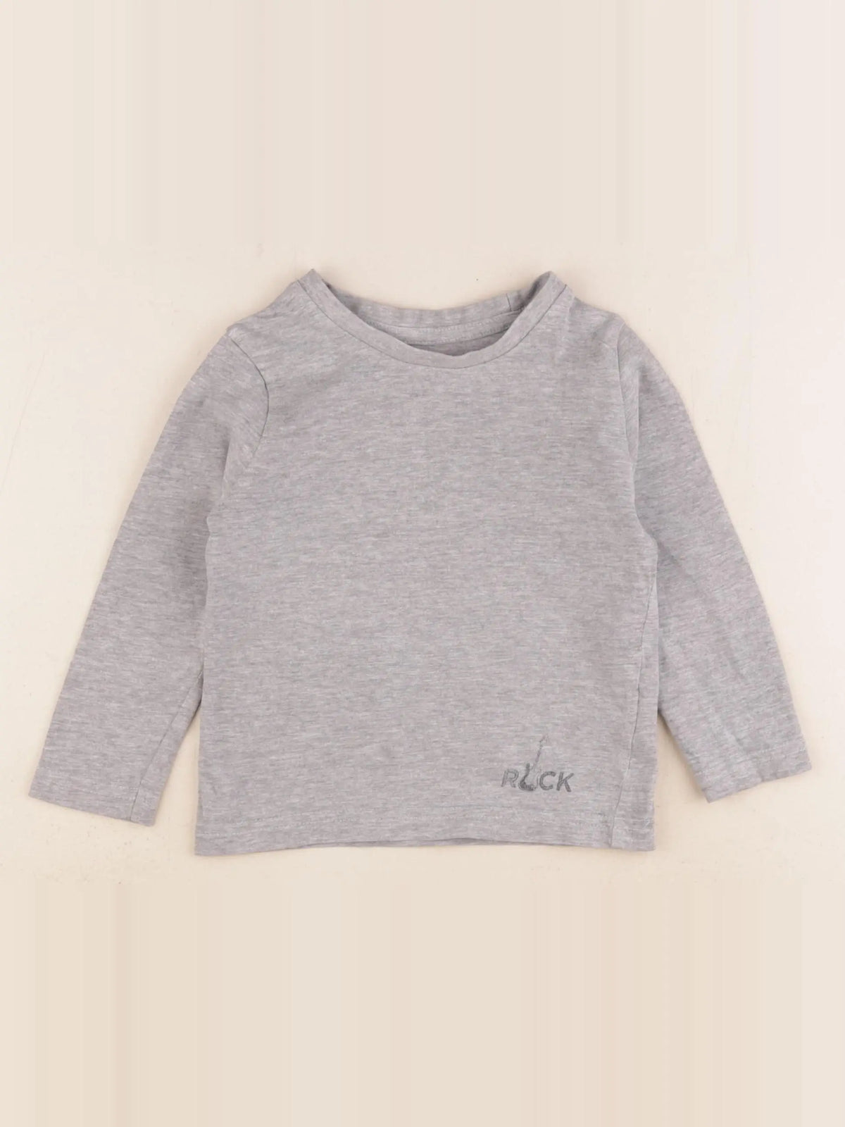 Vertbaudet - tee-shirt gris - 2 ans