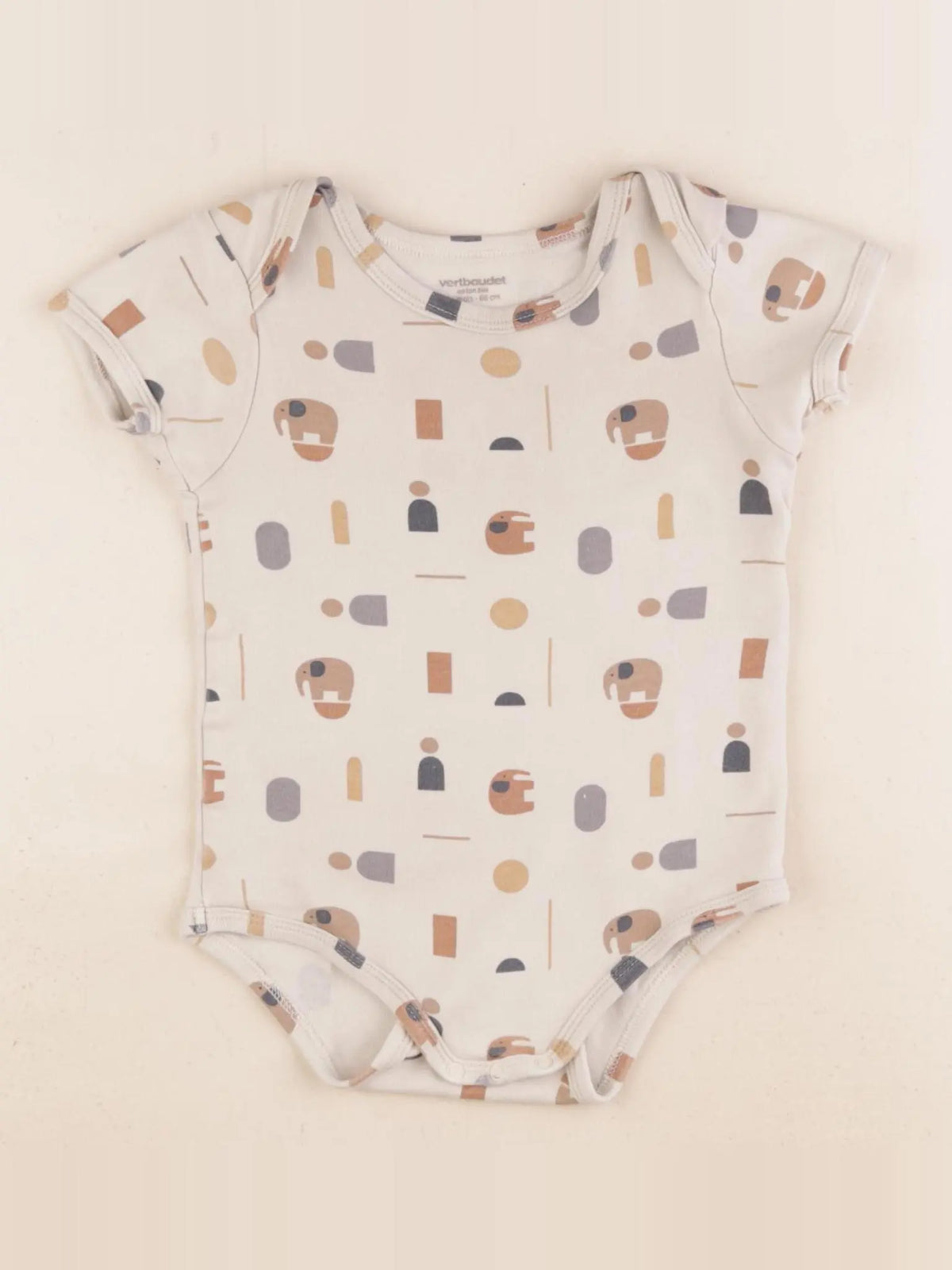 Vertbaudet - body beige - 24 mois