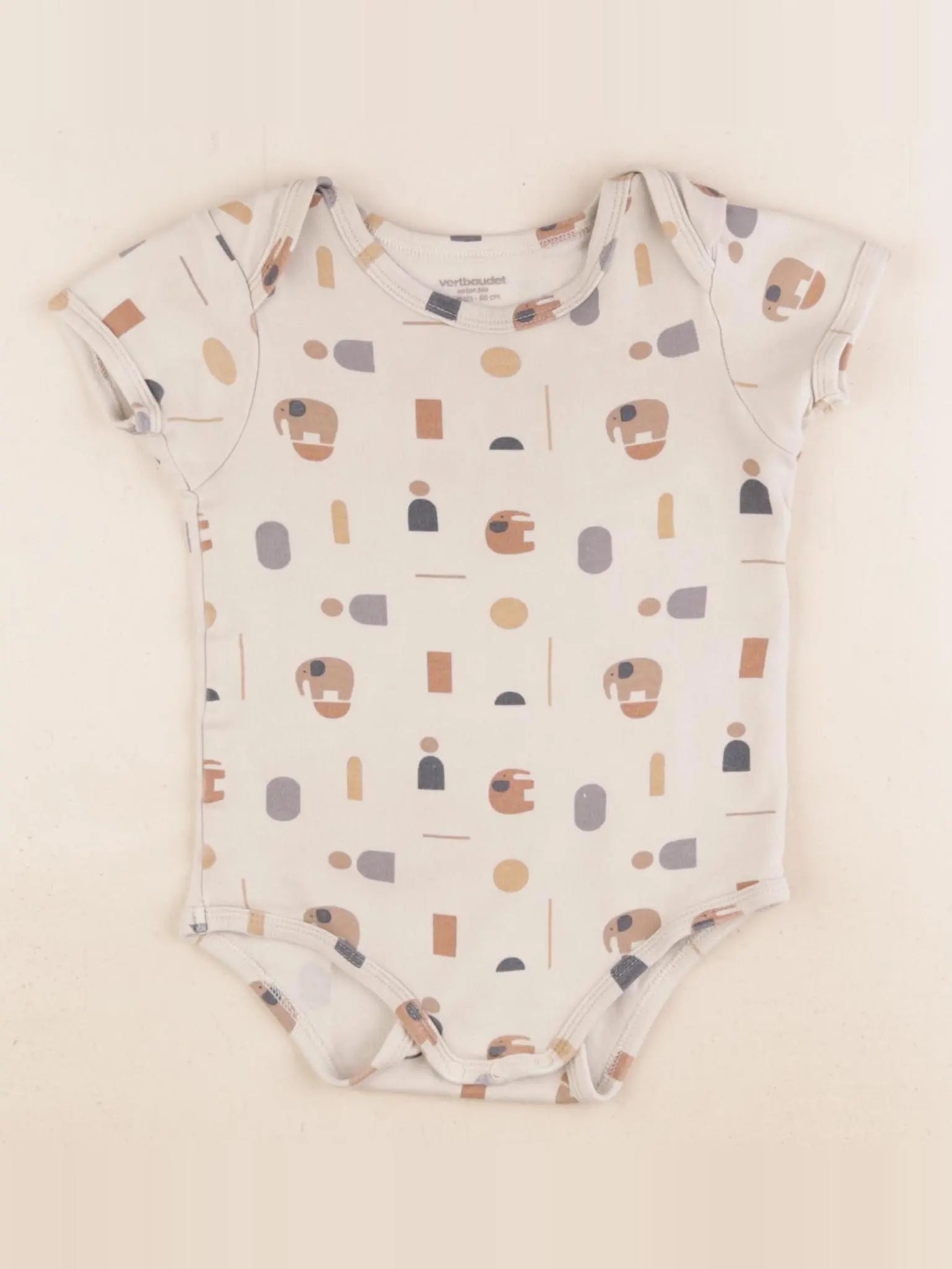 Vertbaudet - body beige - 24 mois
