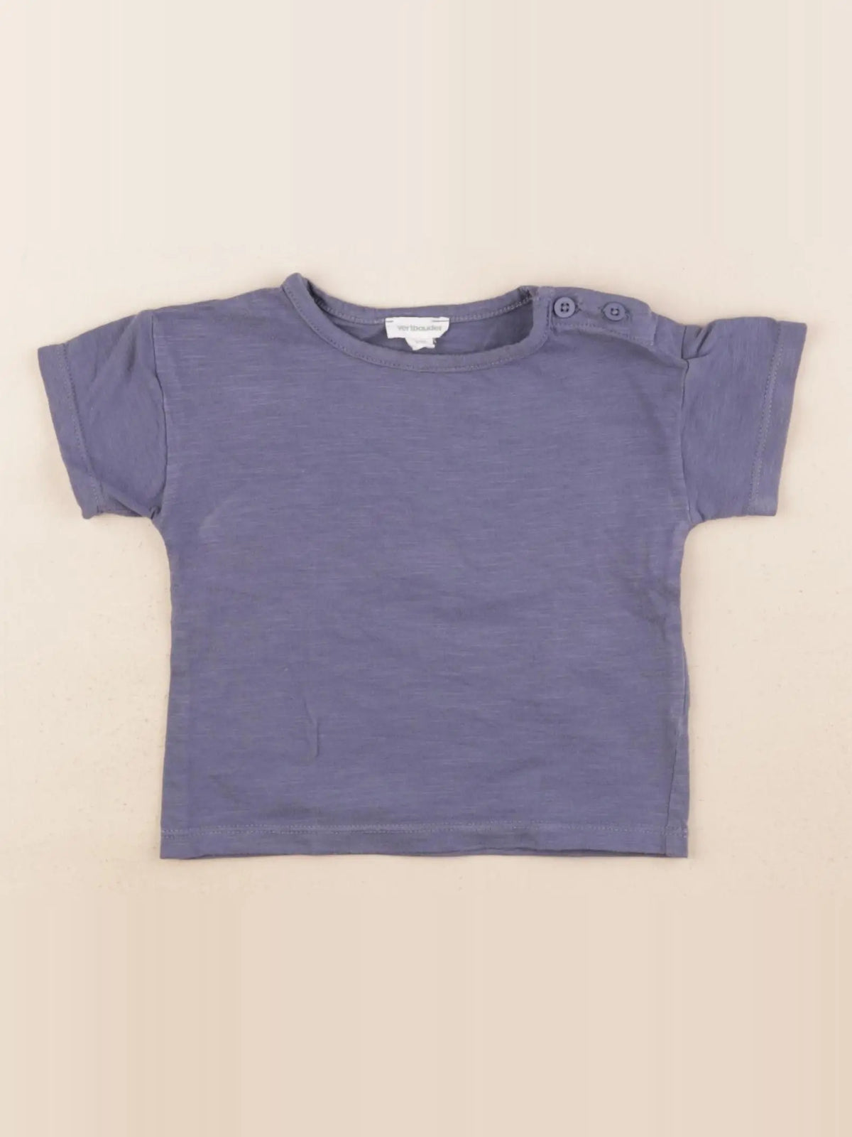 Vertbaudet - tee-shirt bleu - 9 mois