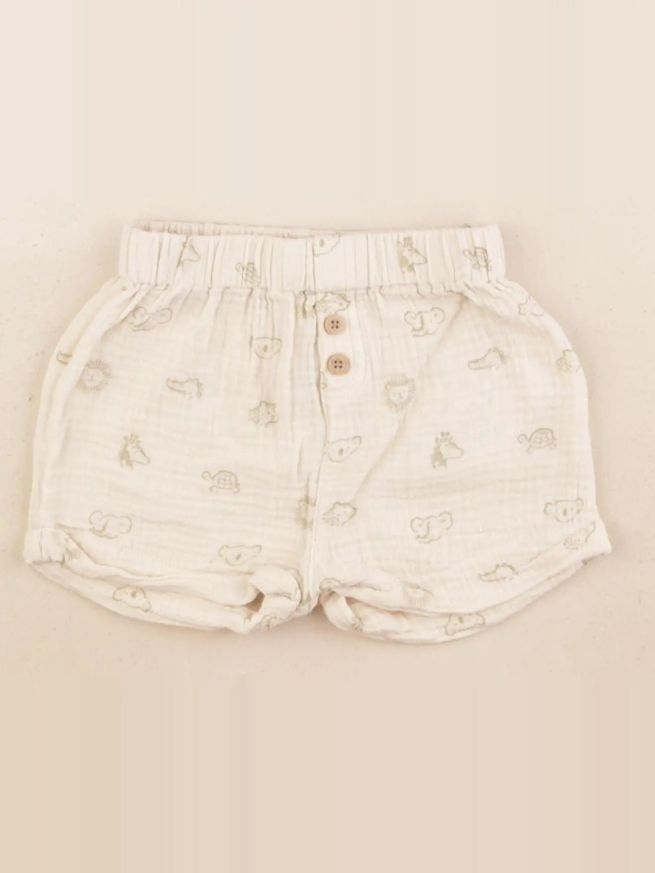 Vertbaudet - short beige - 9 mois