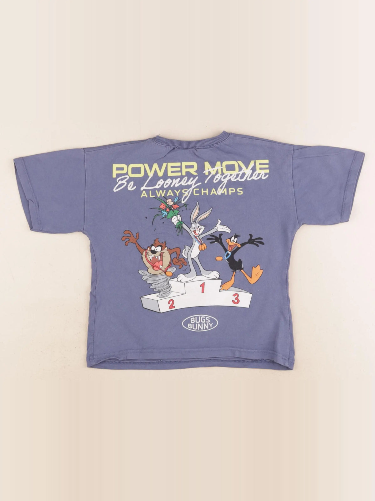 Zara - tee-shirt imprimé au dos bleu - 4 ans