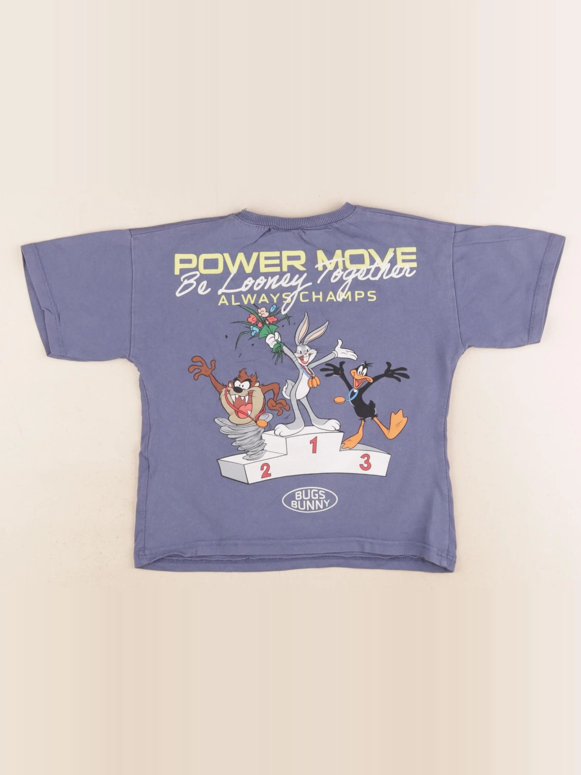 Zara - tee-shirt imprimé au dos bleu - 4 ans