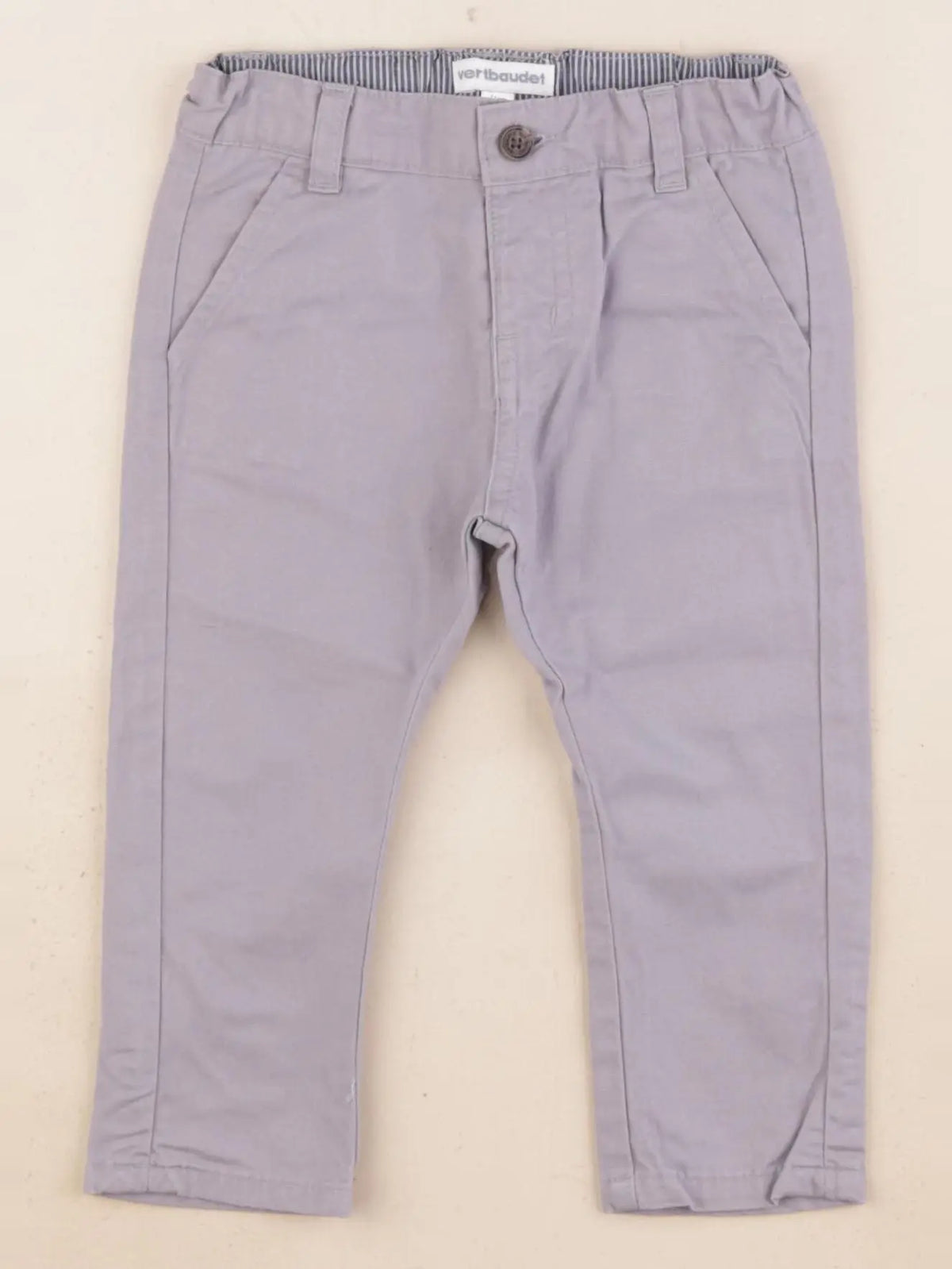 Vertbaudet - pantalon bleu - 9 mois