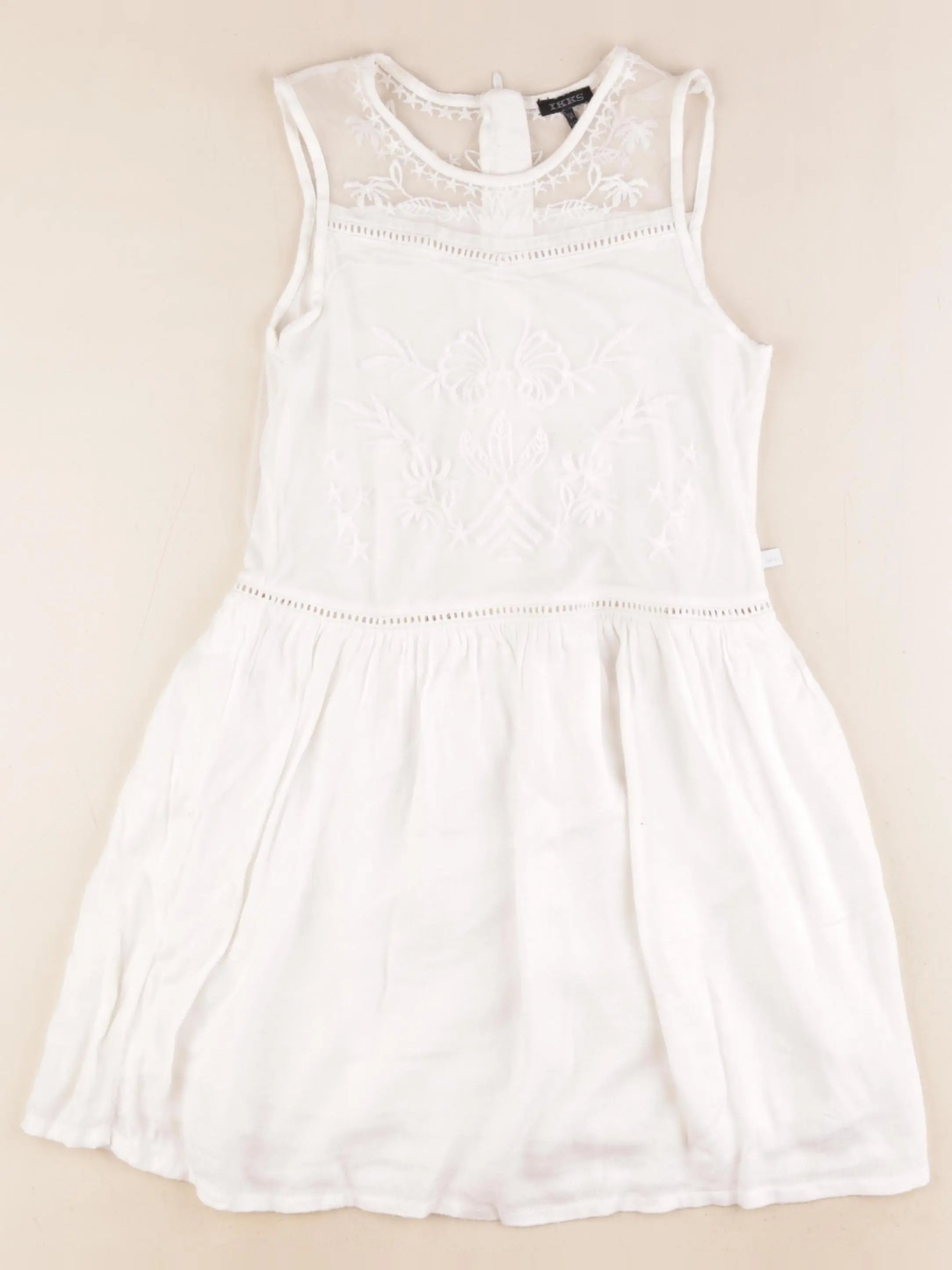 IKKS - robe blanc - 10 ans