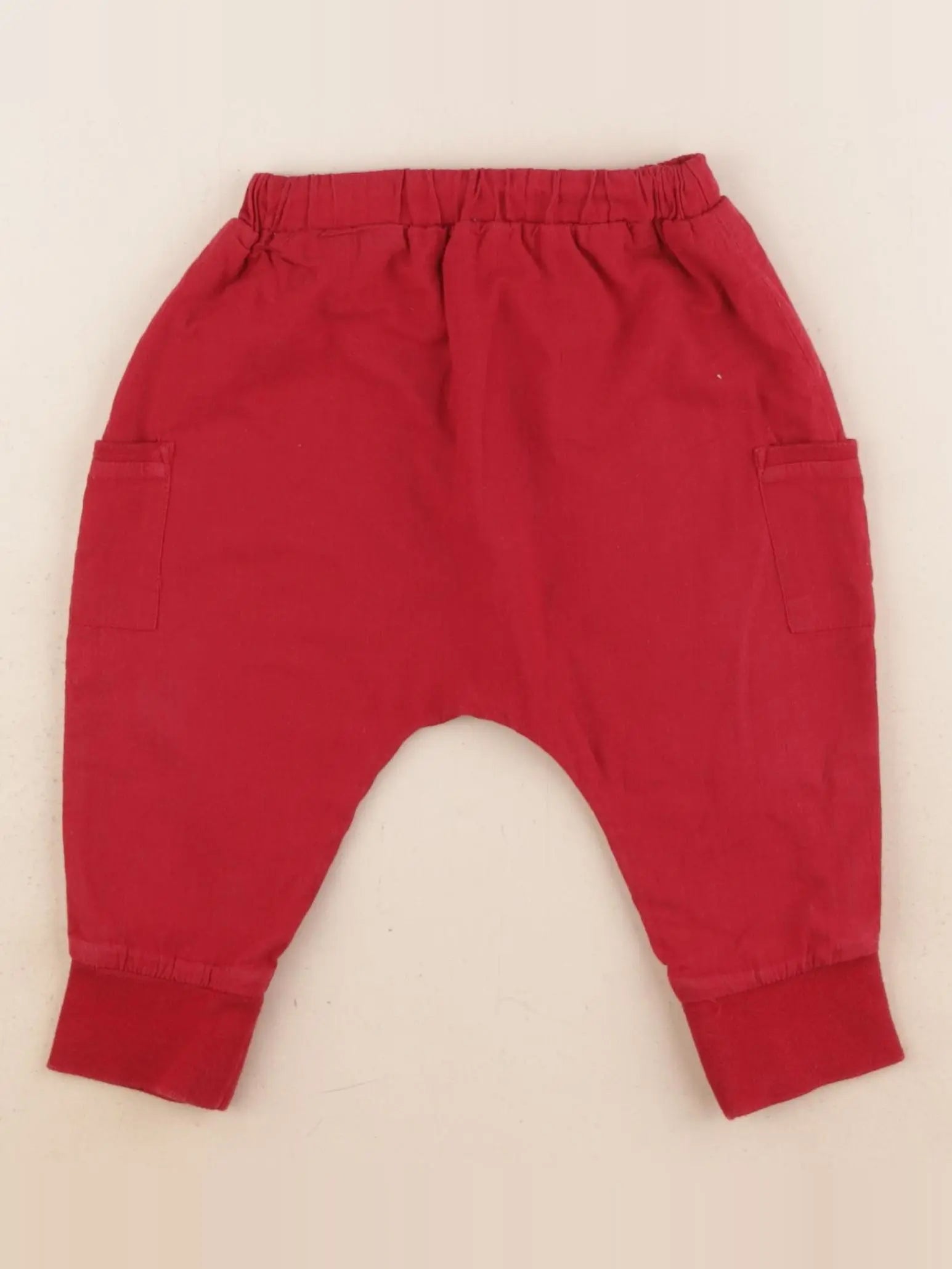 Boutchou - sarouel doublé rouge - 9 mois