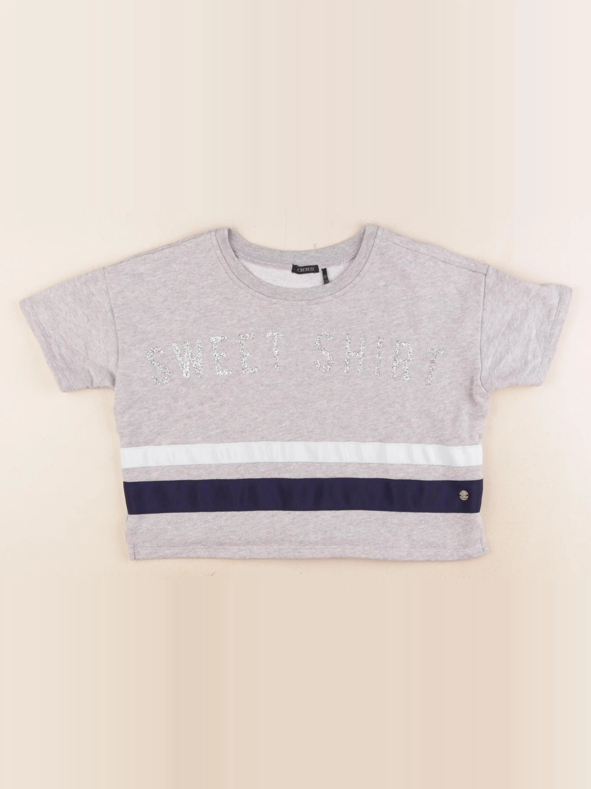 IKKS - tee-shirt gris - 10 ans