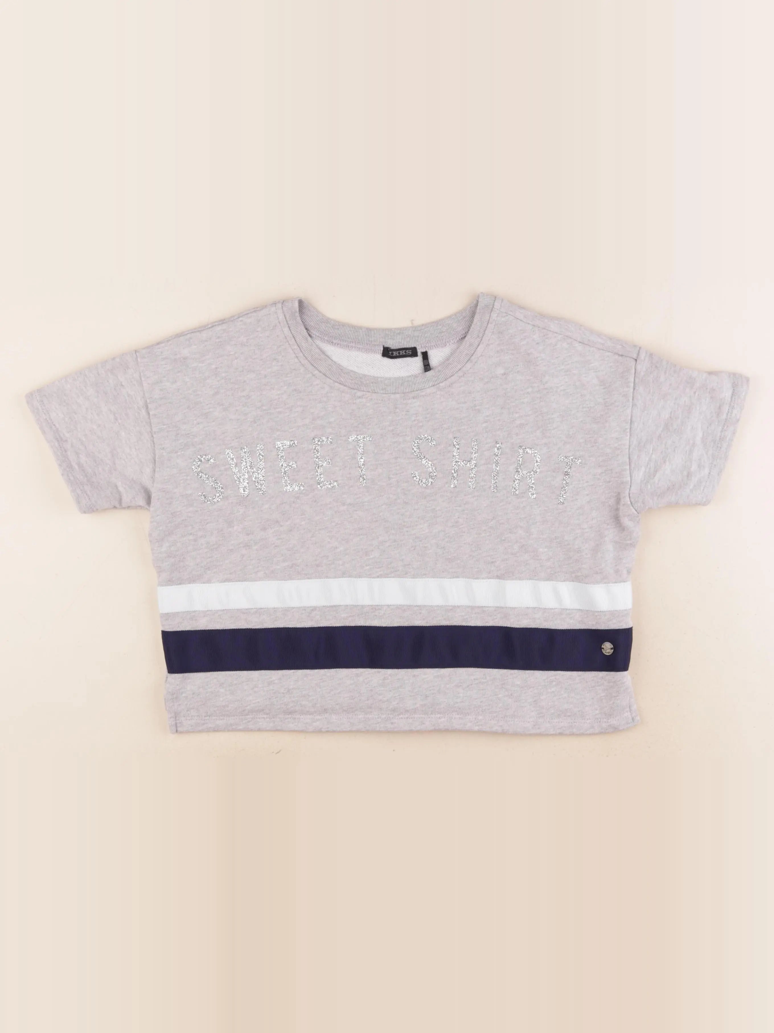 IKKS - tee-shirt gris - 10 ans