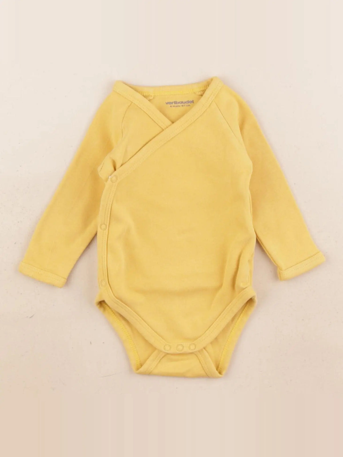 Vertbaudet - body jaune - 6 mois