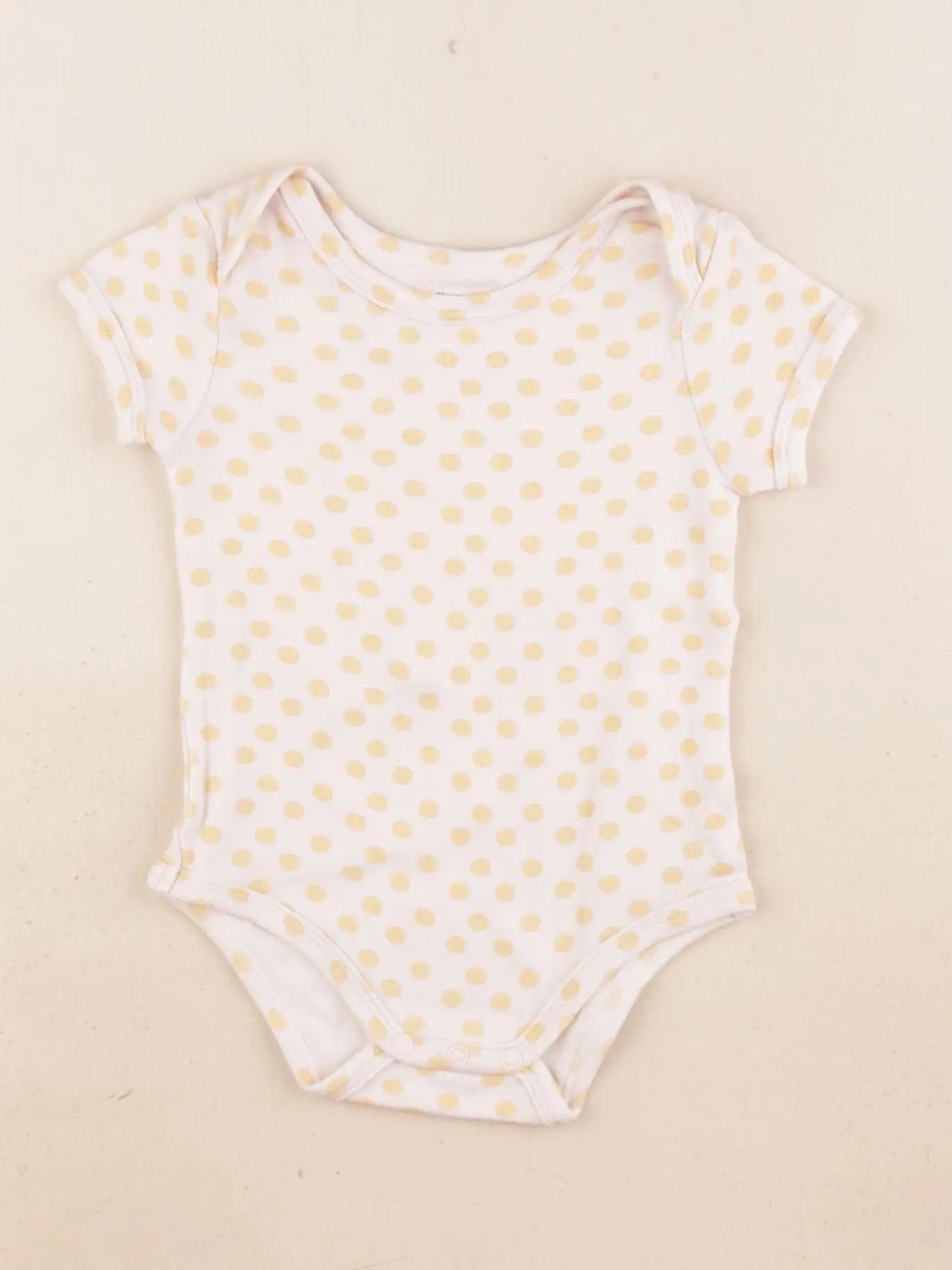 Vertbaudet - body beige, orange - 6 mois