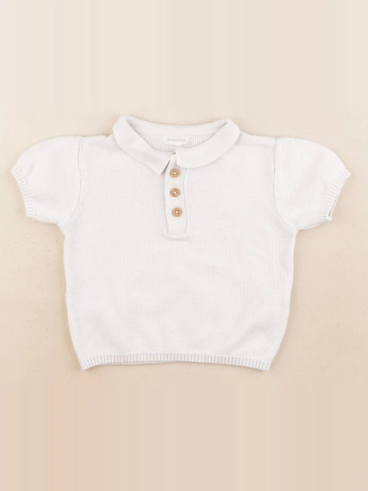 Vertbaudet - pull beige - 9 mois