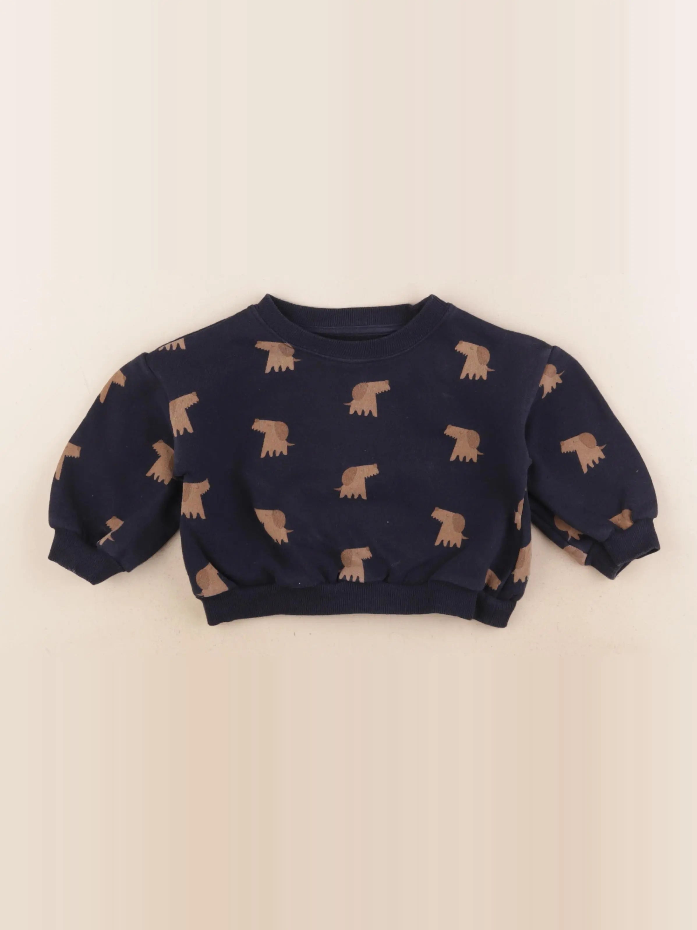 La Redoute - sweat bleu - 18 mois
