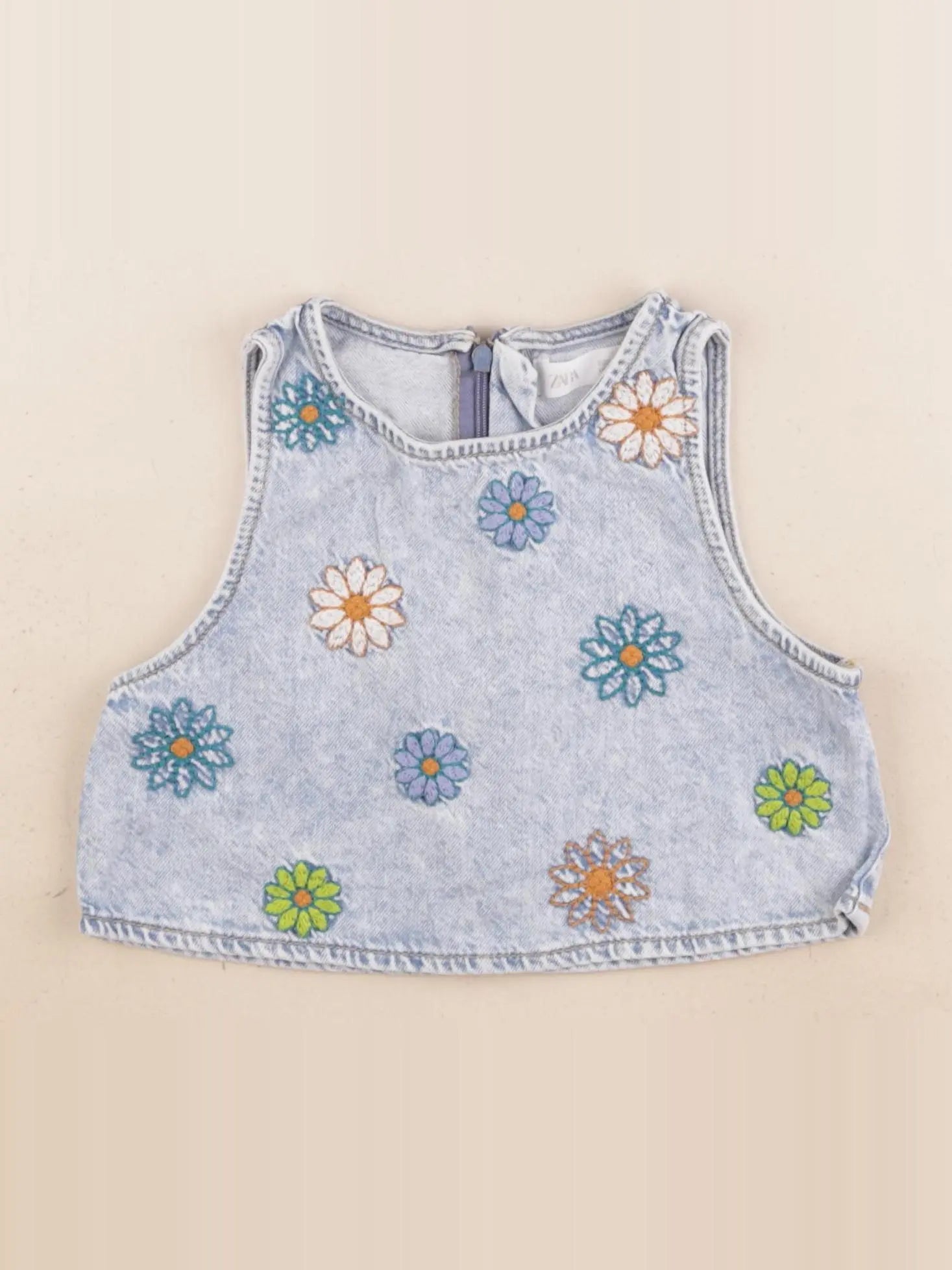 Zara - blouse bleu - 7 ans
