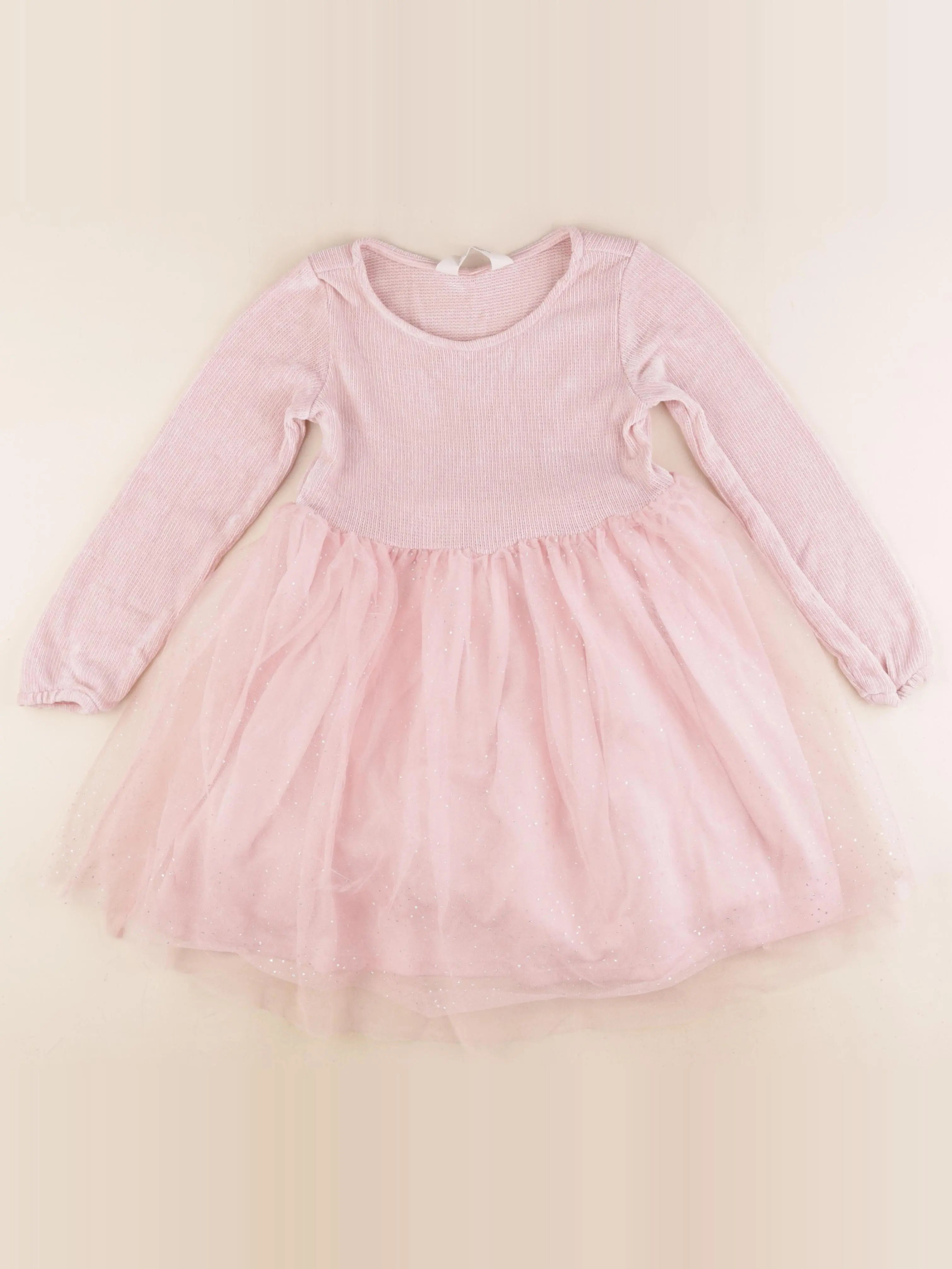 H&M - robe rose - 7/8 ans