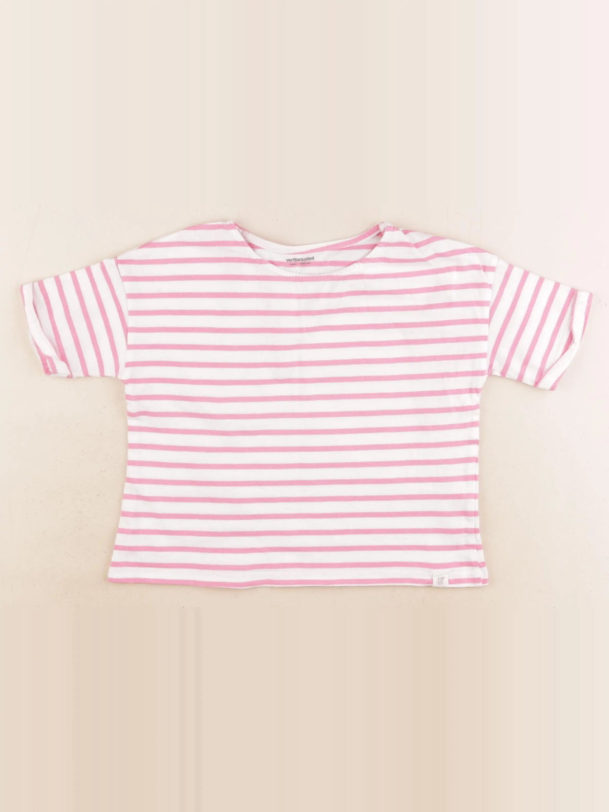 Vertbaudet - tee-shirt rose - 4 ans