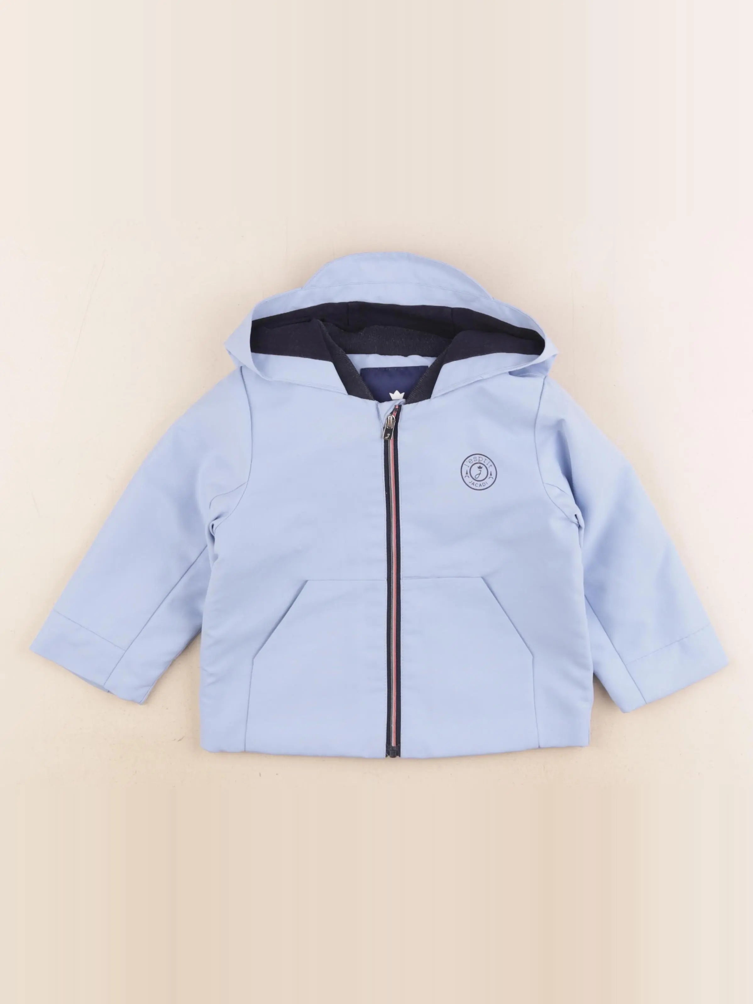 Jacadi - veste doublé bleu - 18 mois