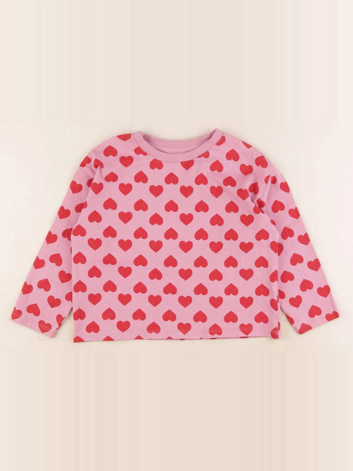 Vertbaudet - tee-shirt rose, rouge - 5 ans