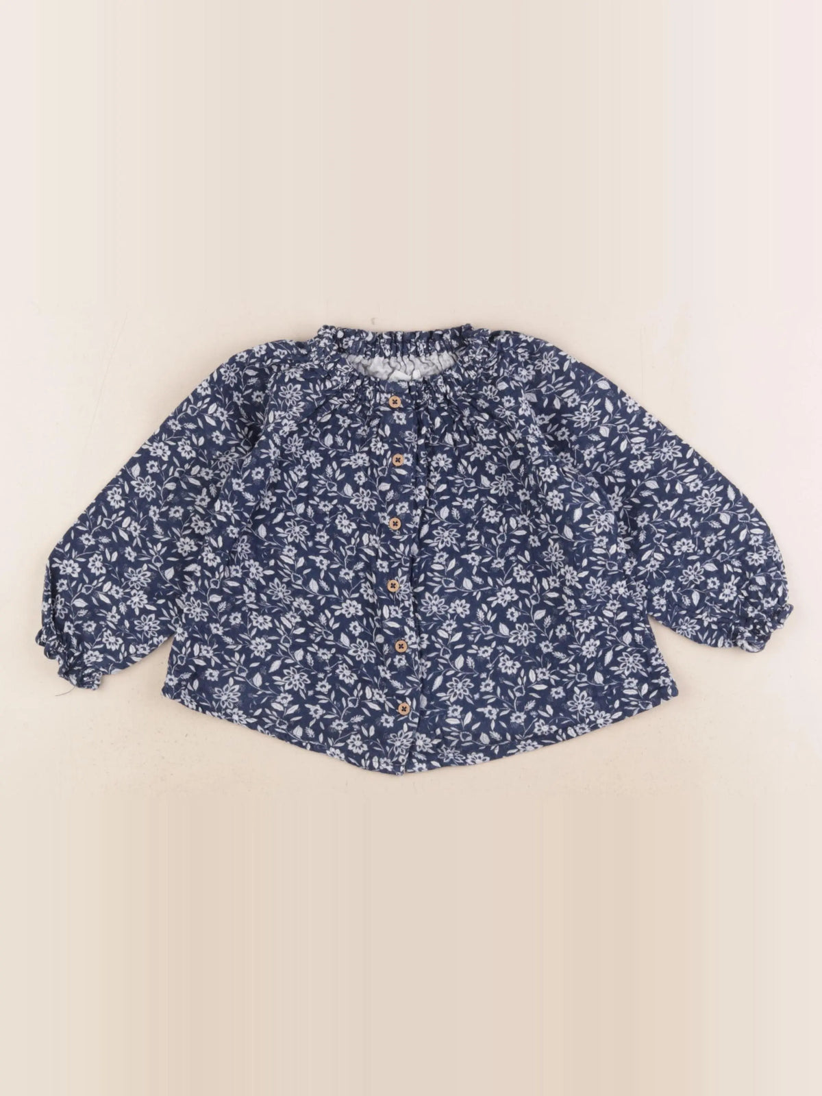 Vertbaudet - blouse bleu - 18 mois