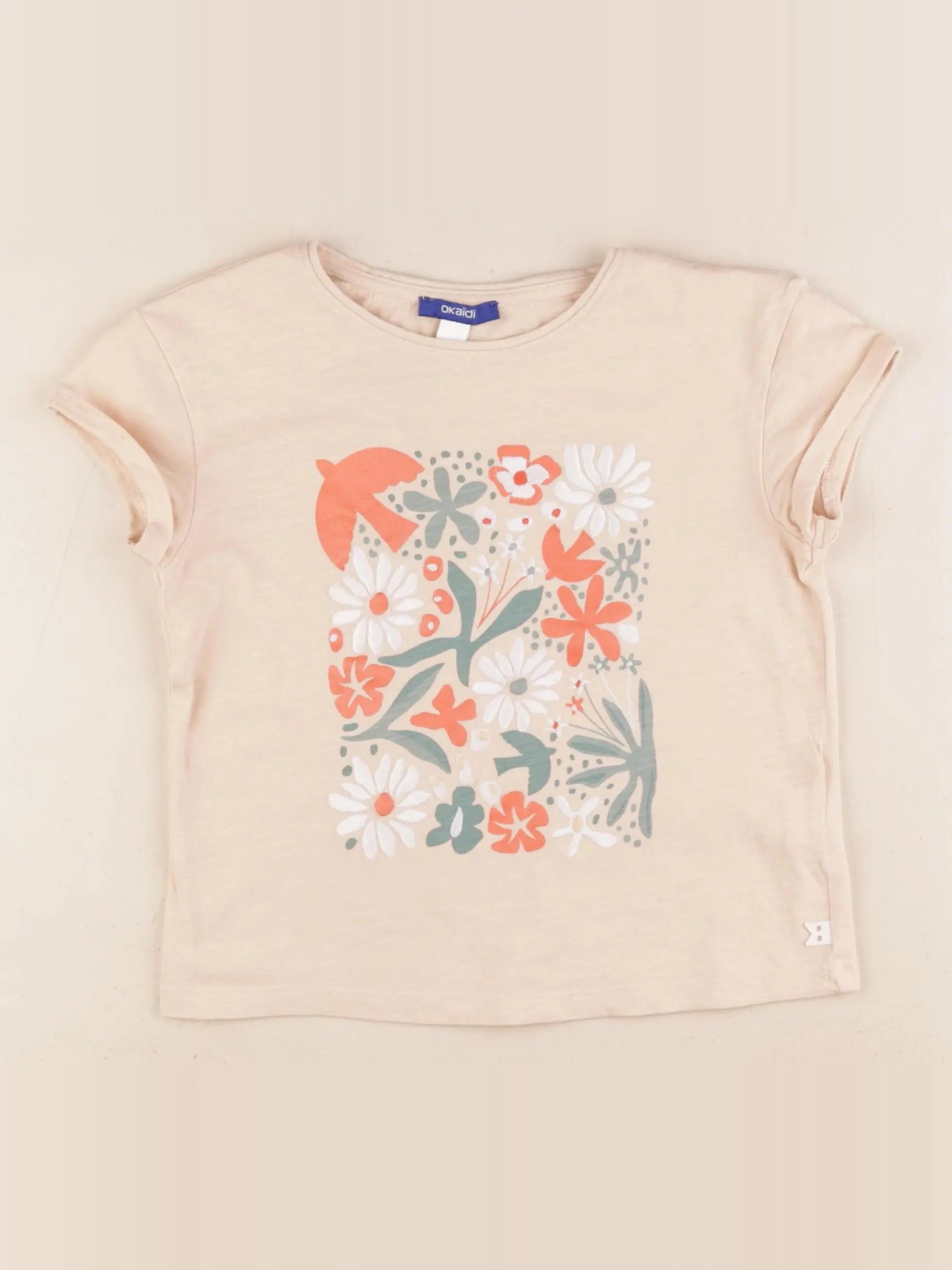 Okaidi - tee-shirt orange - 6 ans