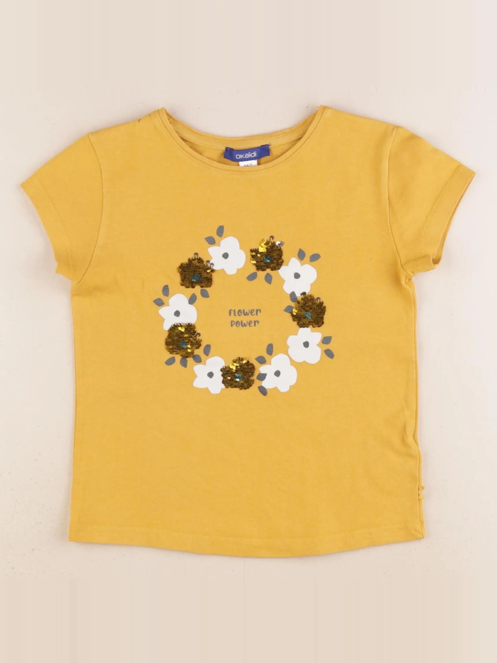 Okaidi - tee-shirt jaune - 6 ans