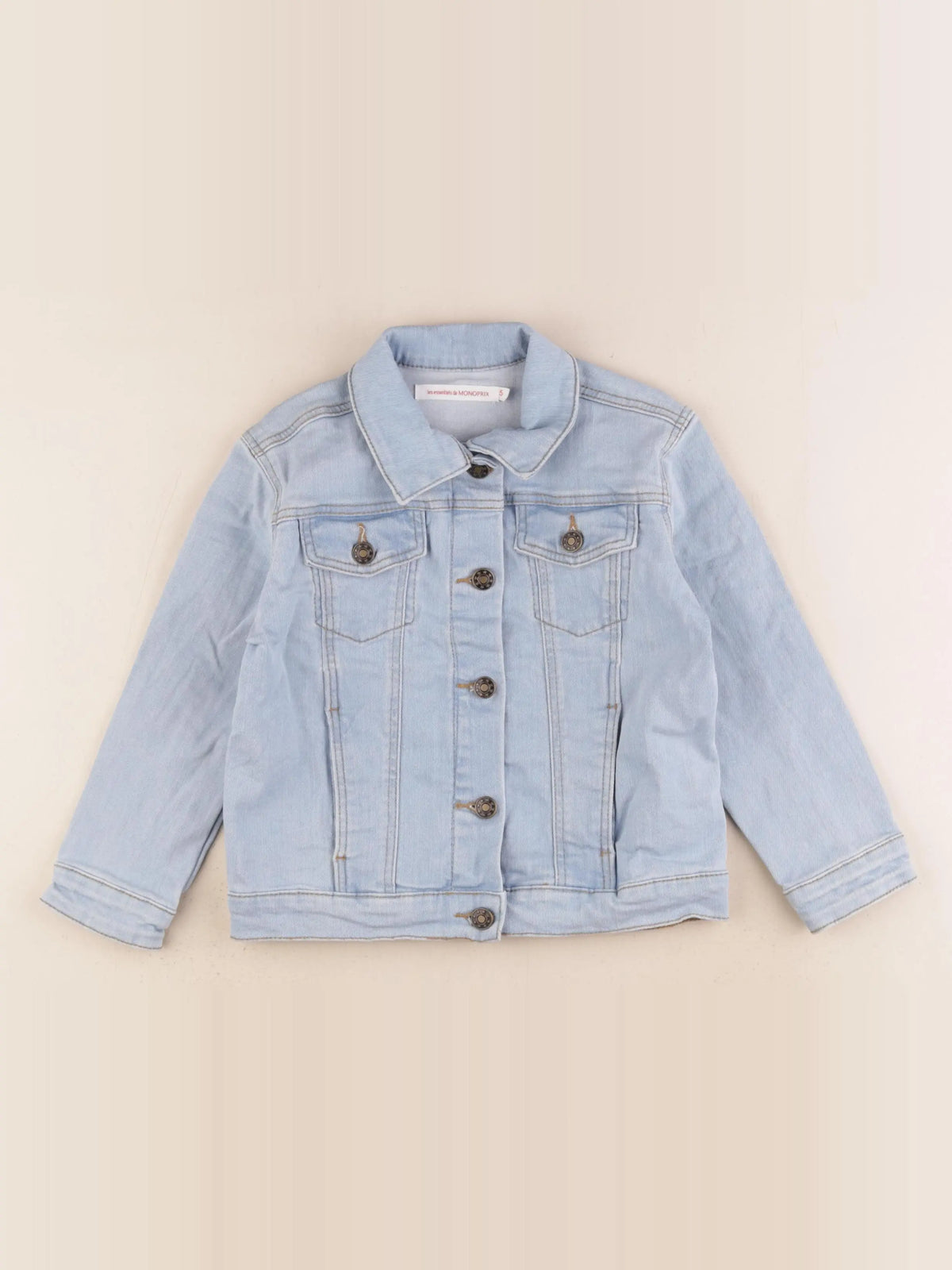 Monoprix - veste bleu - 5 ans