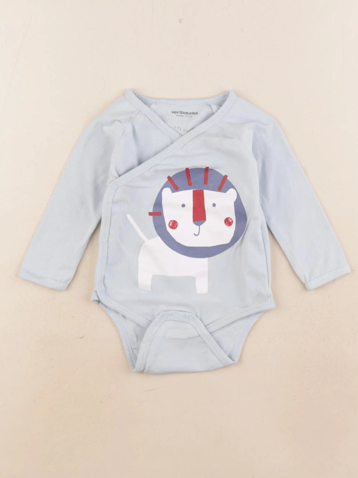 Vertbaudet - body bleu - 9 mois