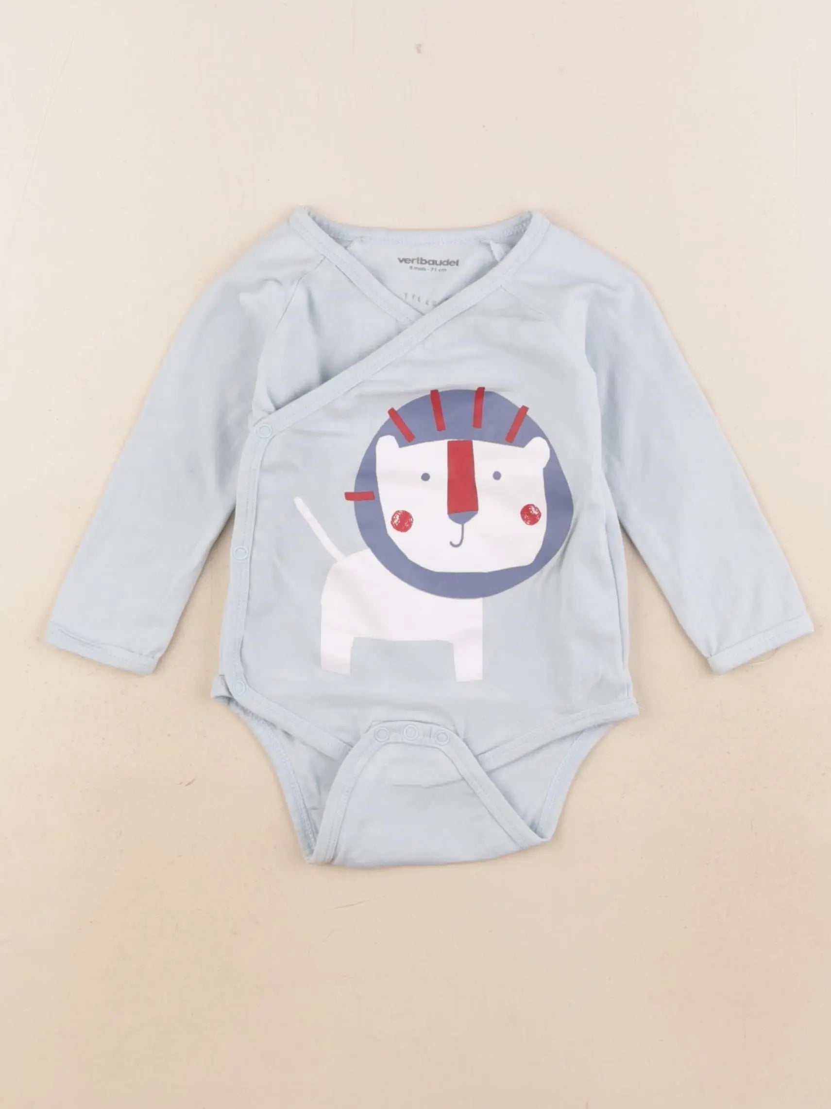 Vertbaudet - body bleu - 9 mois