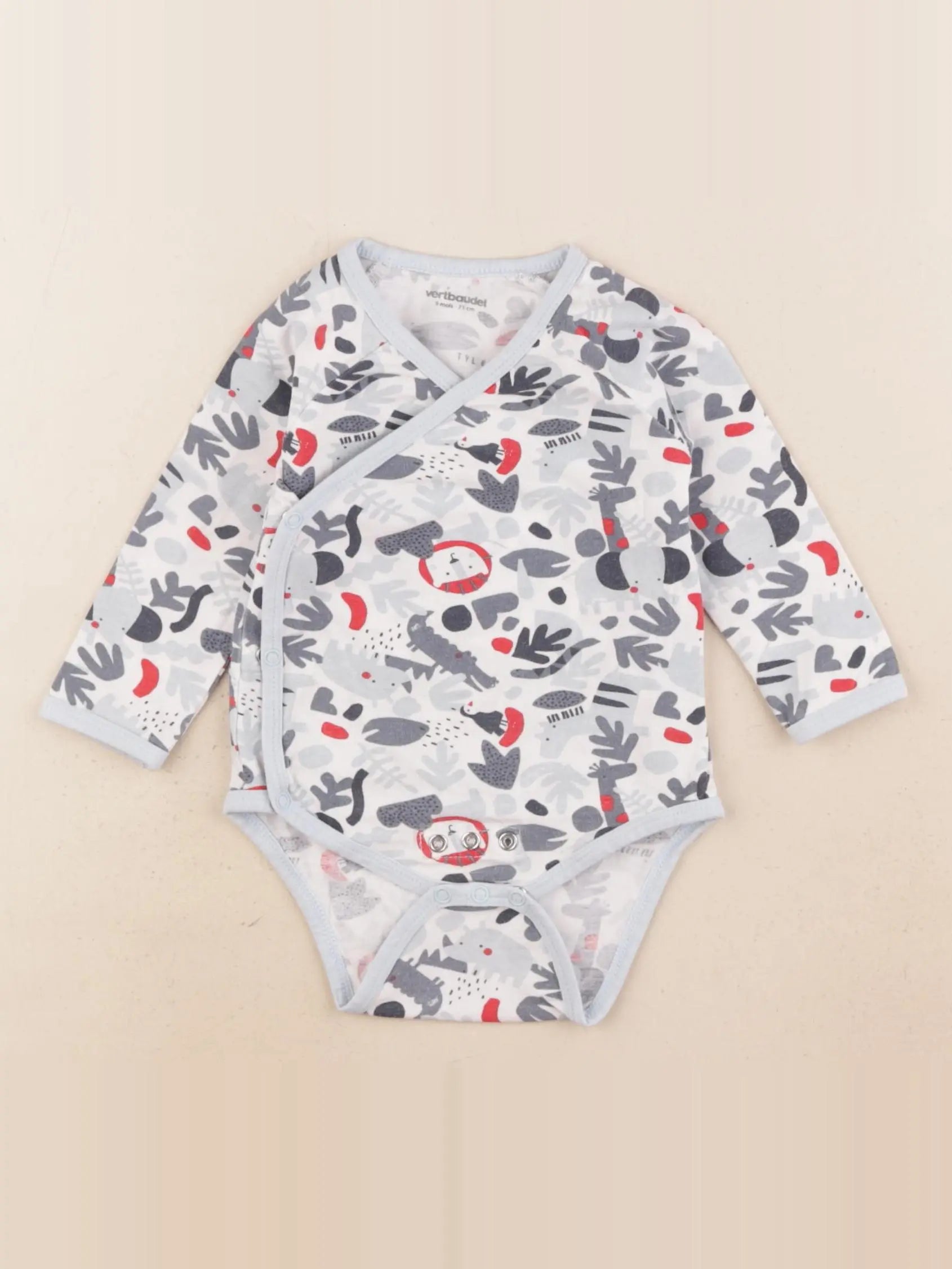 Vertbaudet - body multicolore - 9 mois