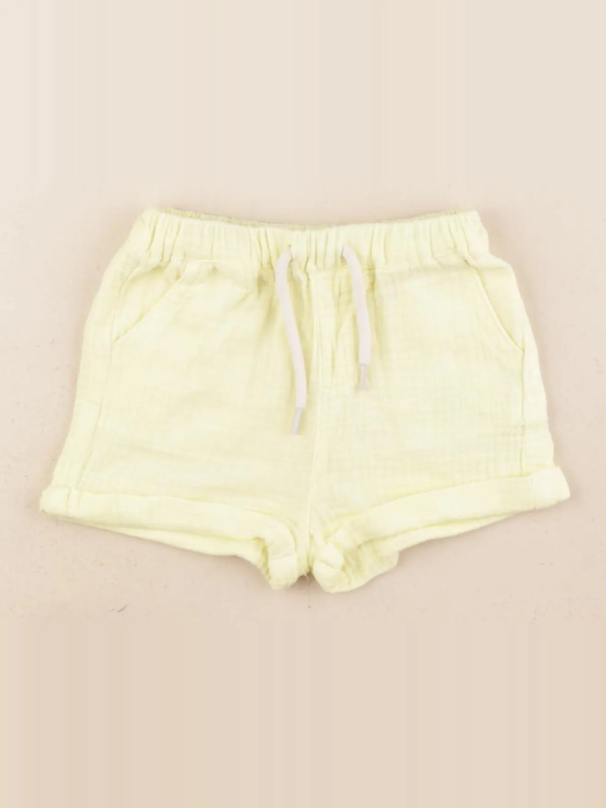 Vertbaudet - short jaune - 6 mois