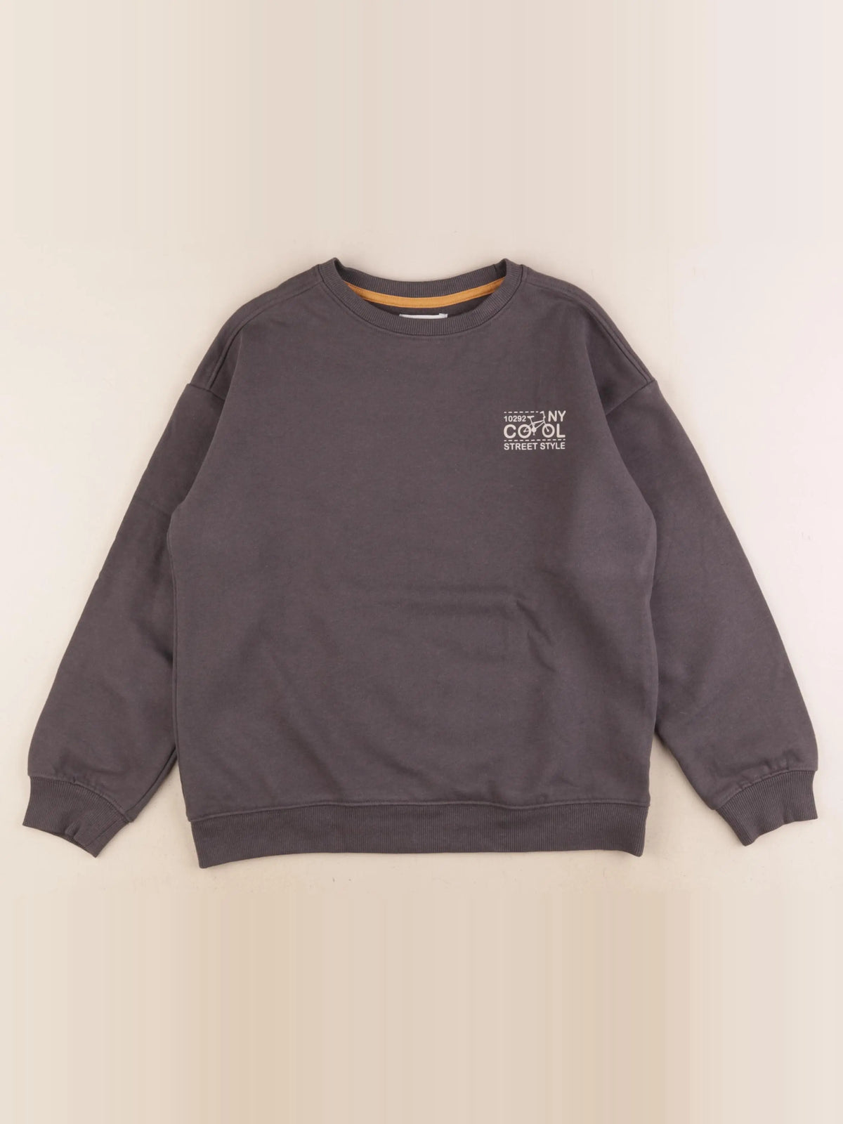 Vertbaudet - sweat bronze - 8 ans
