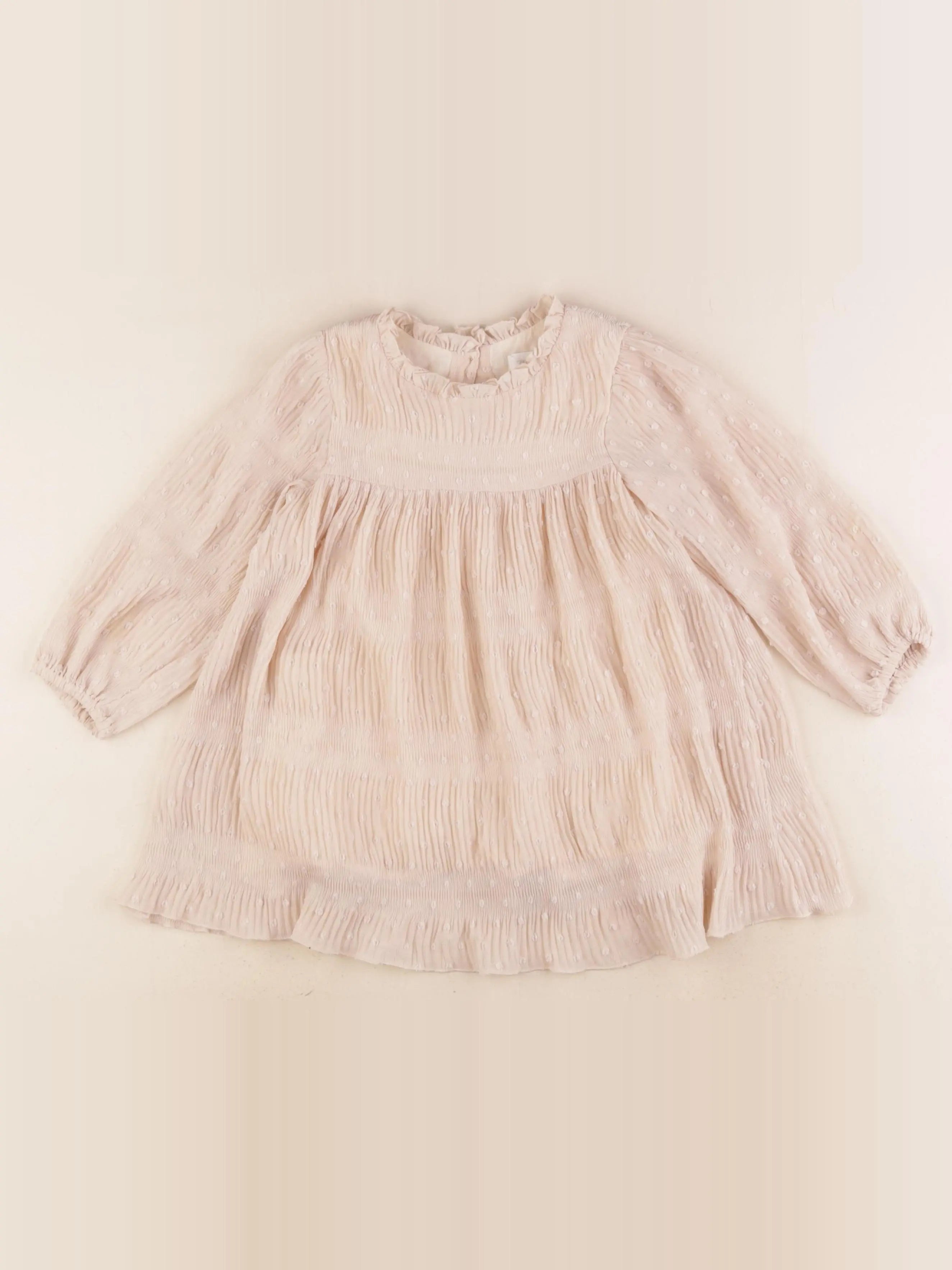 Zara - robe beige - 18/24 mois