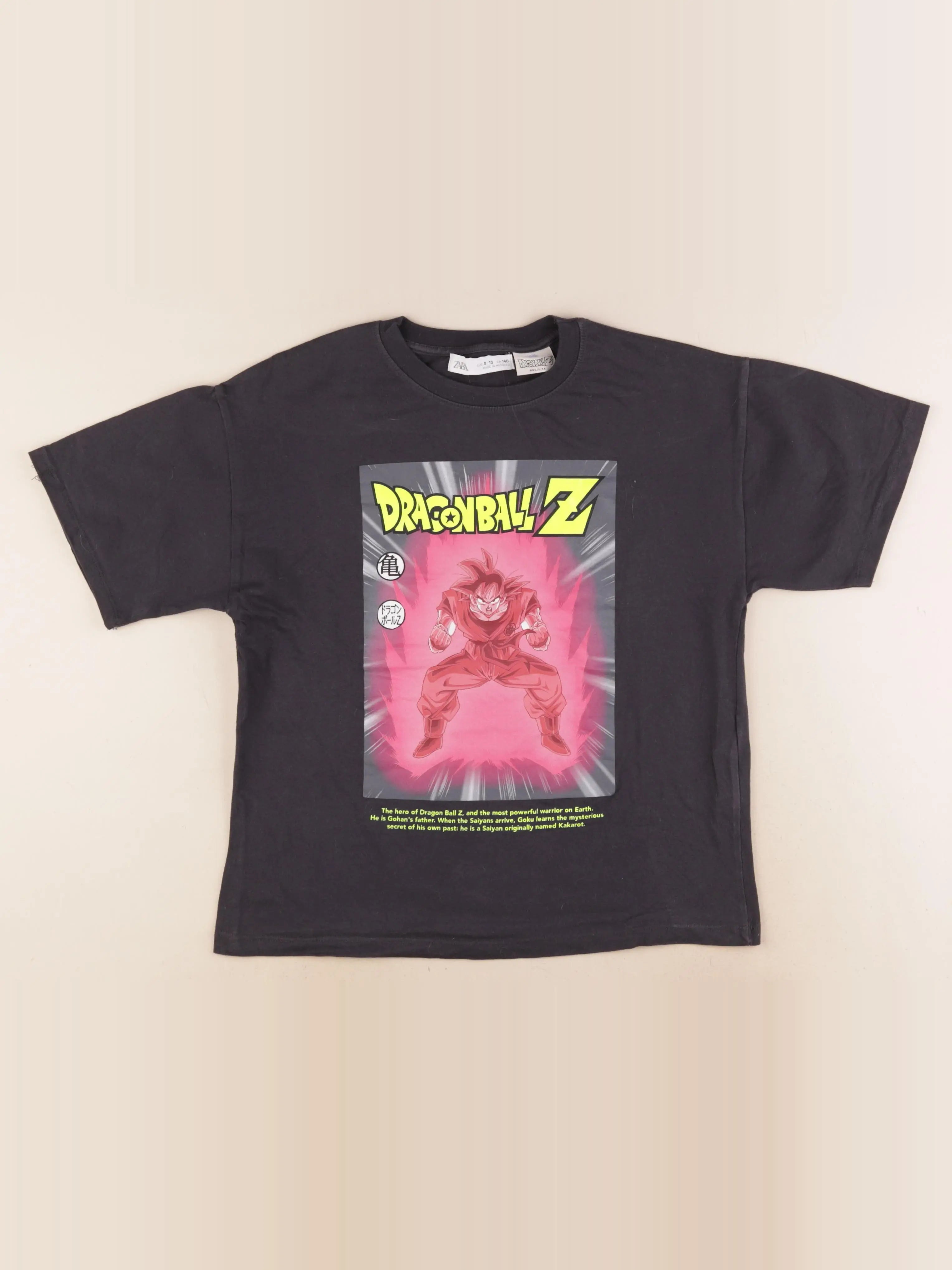 Zara - tee-shirt noir - 8/9 ans