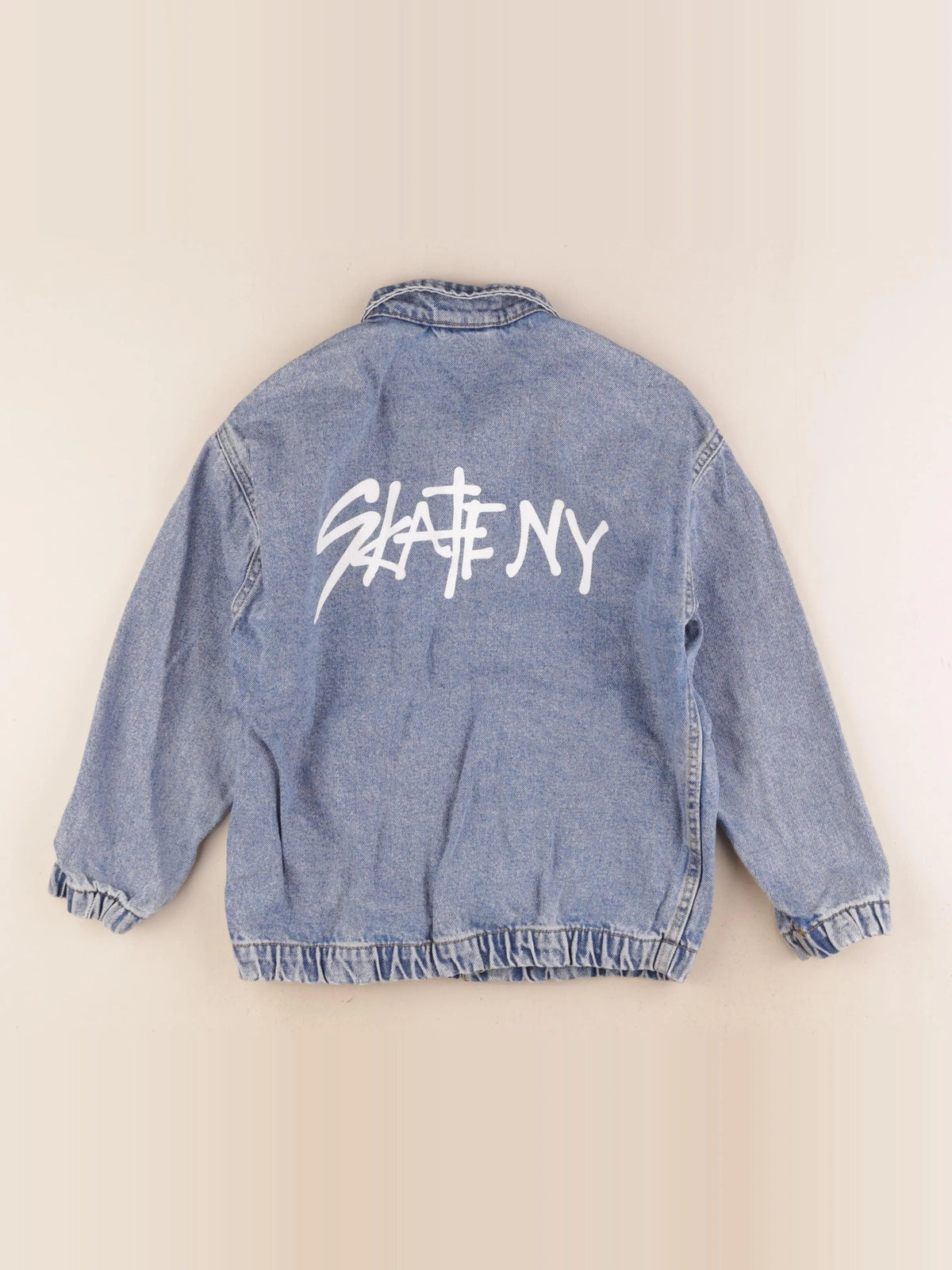 Zara - veste imprimé au dos bleu - 8 ans