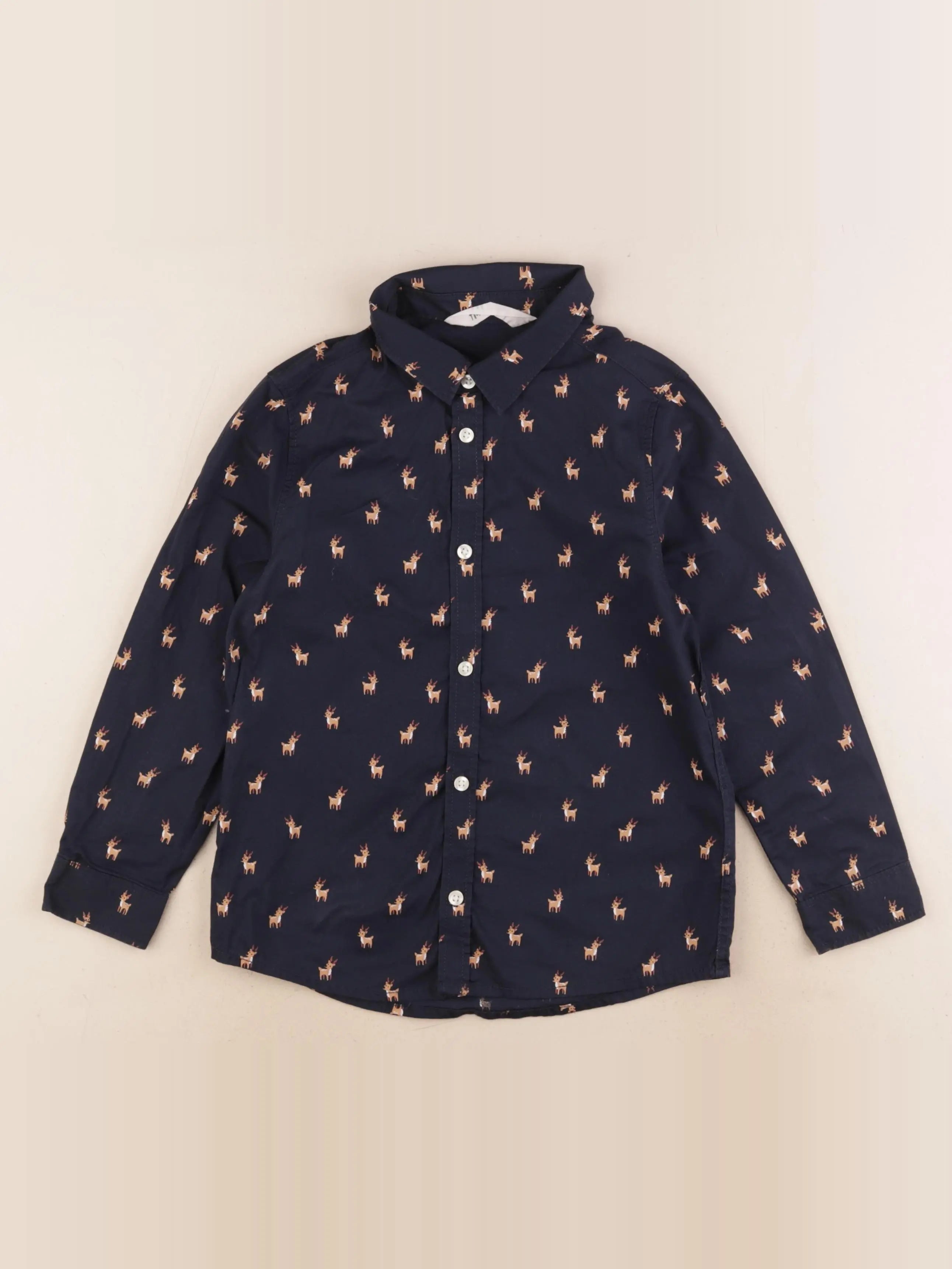 H&M - chemise bleu - 6/7 ans
