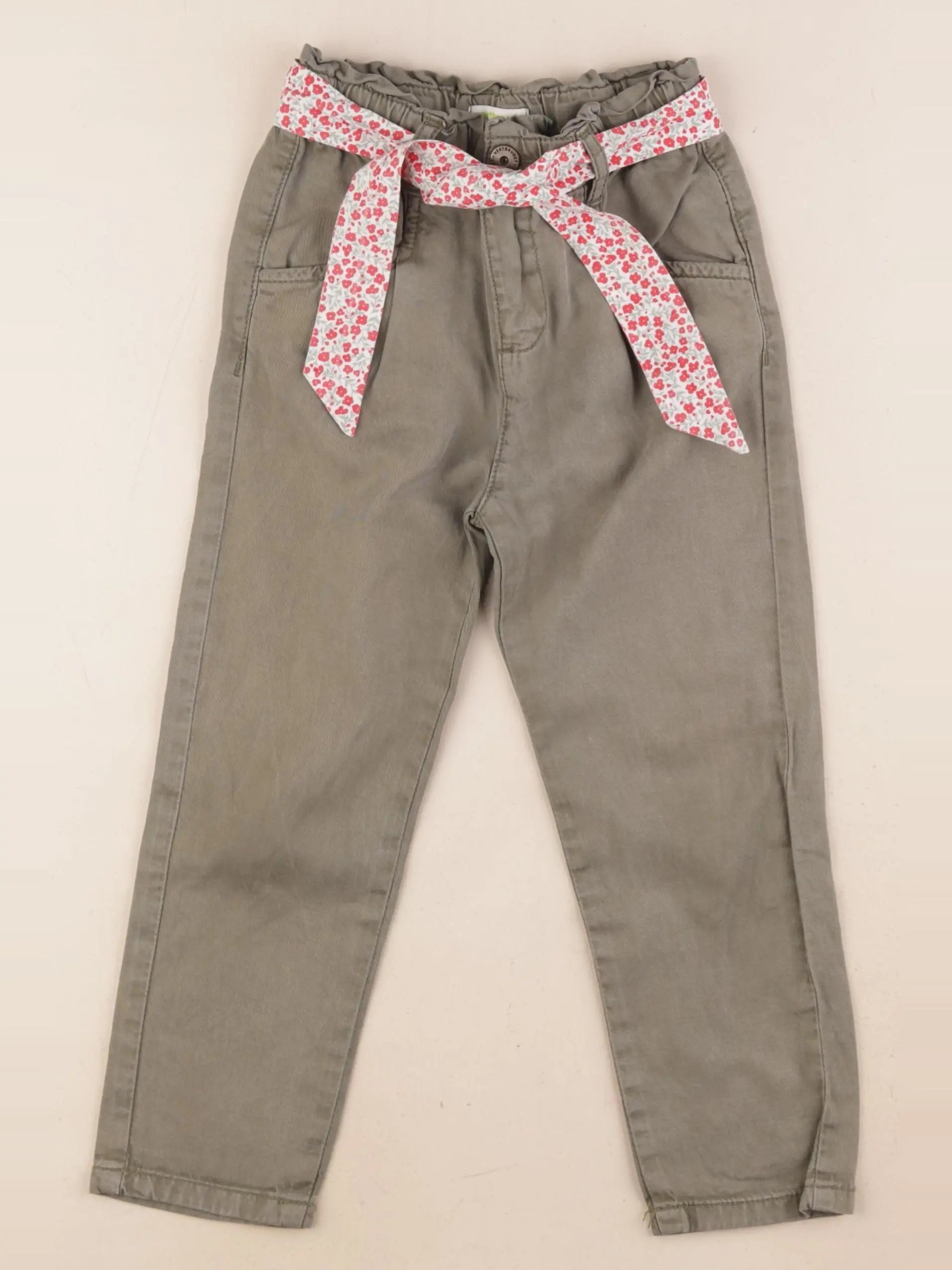 Vertbaudet - pantalon vert - 4 ans
