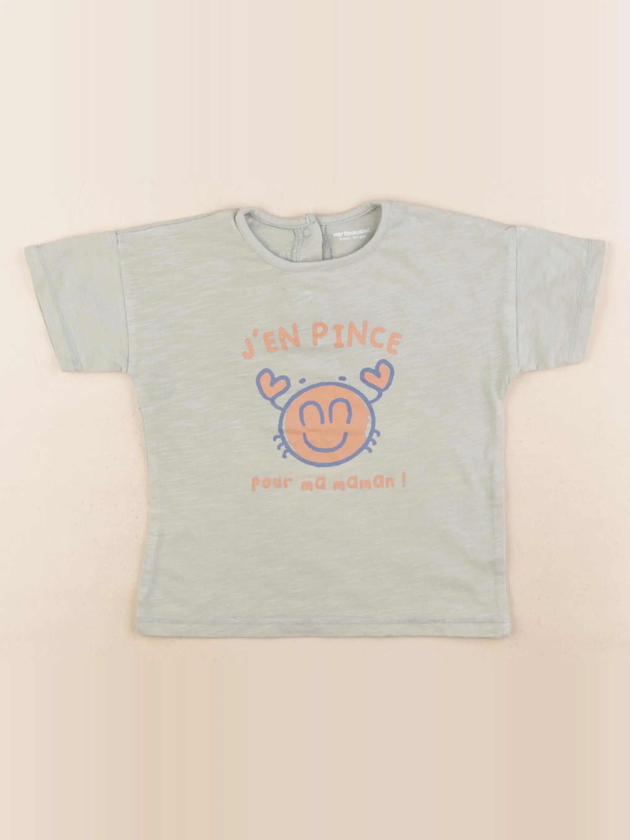 Vertbaudet - tee-shirt vert - 3 ans
