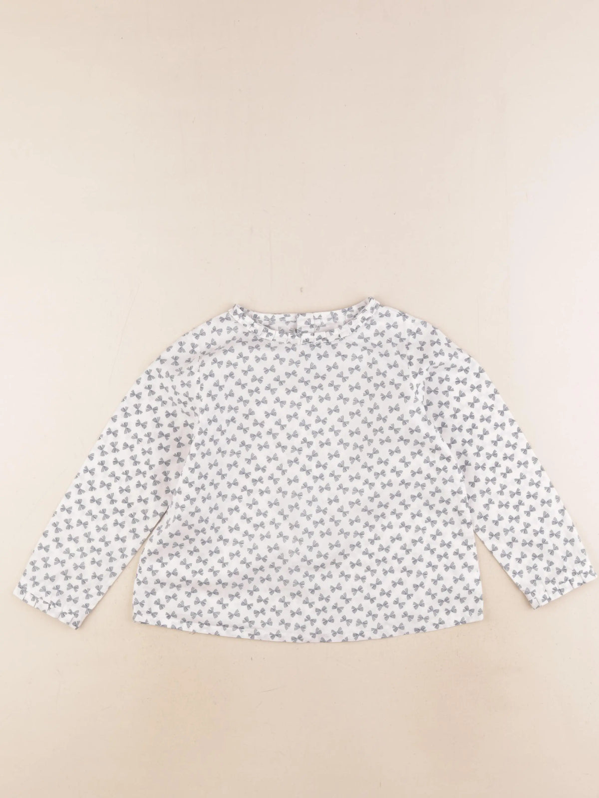 Jacadi - blouse bleu, blanc - 4 ans