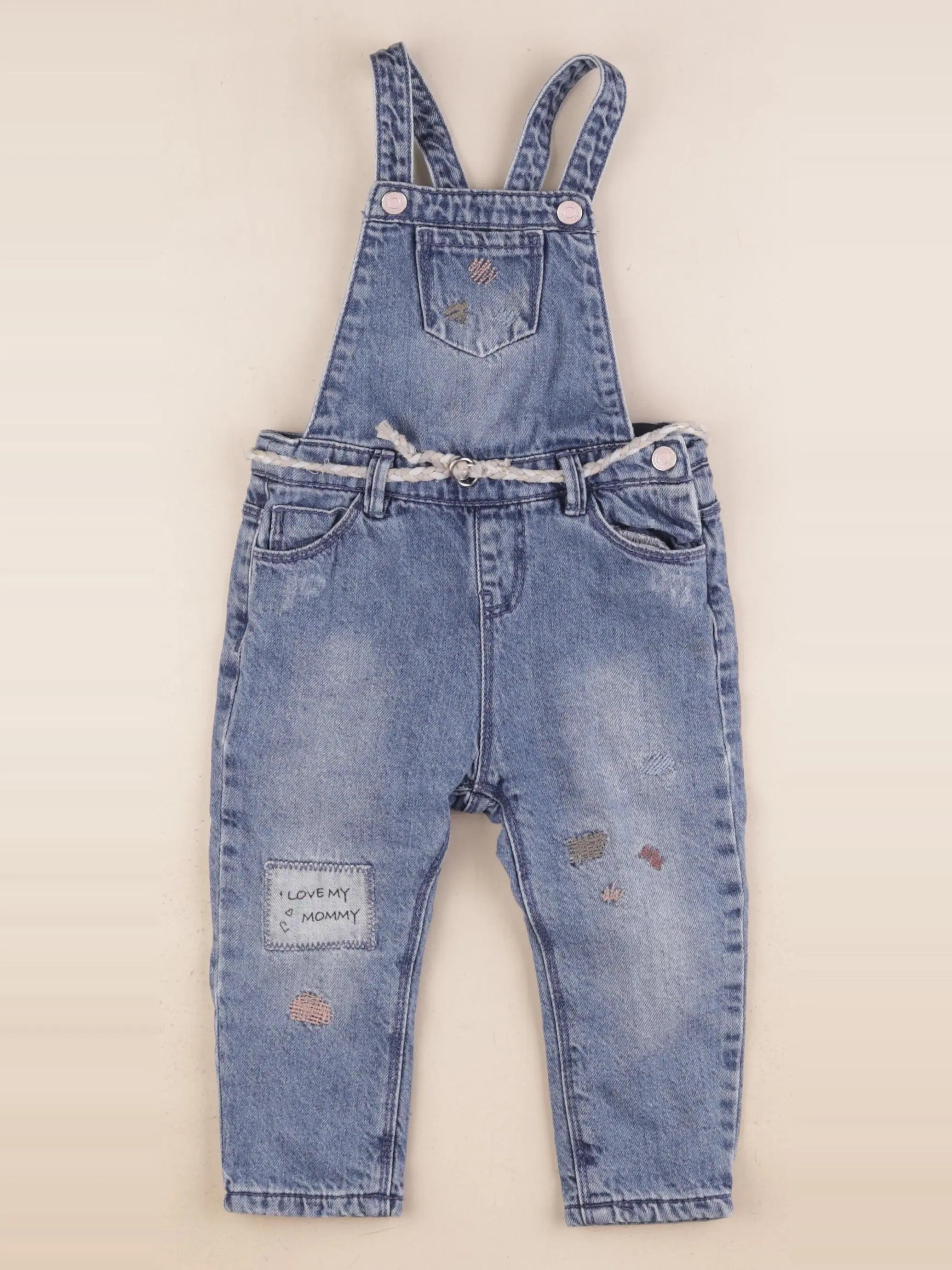 Zara - salopette bleu - 12/18 mois