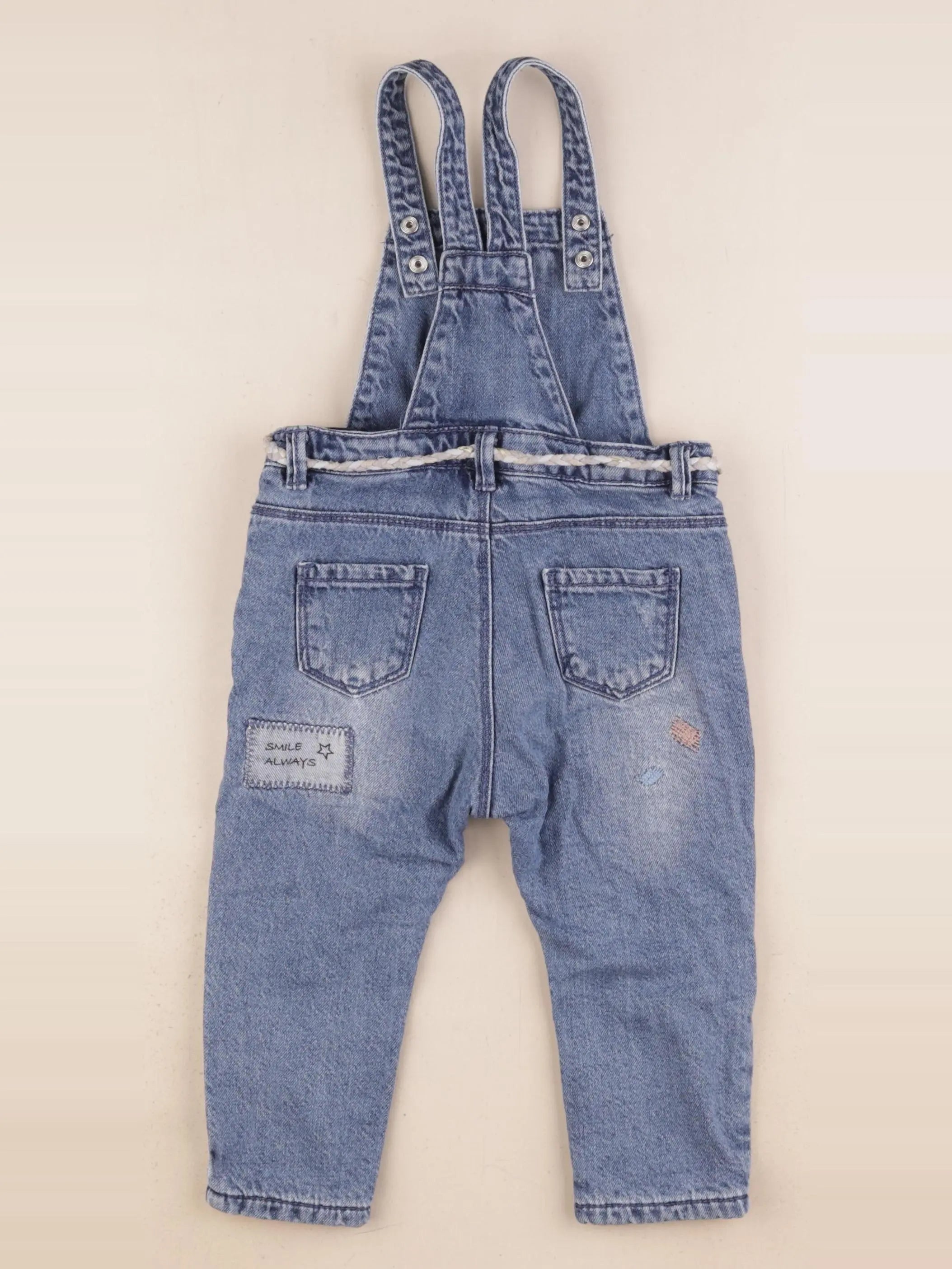 Zara - salopette bleu - 12/18 mois