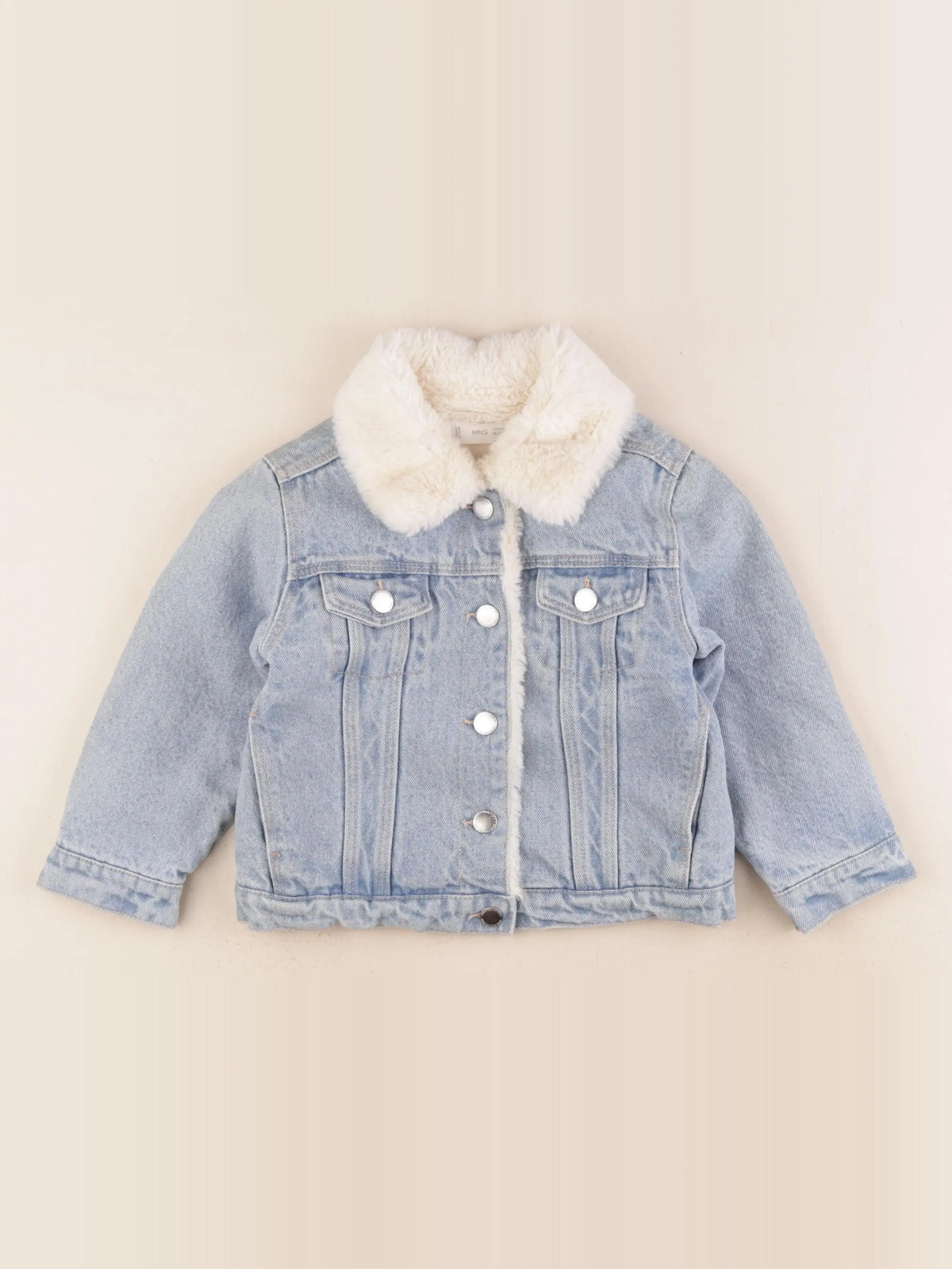 Mango - veste doublé bleu - 2/3 ans