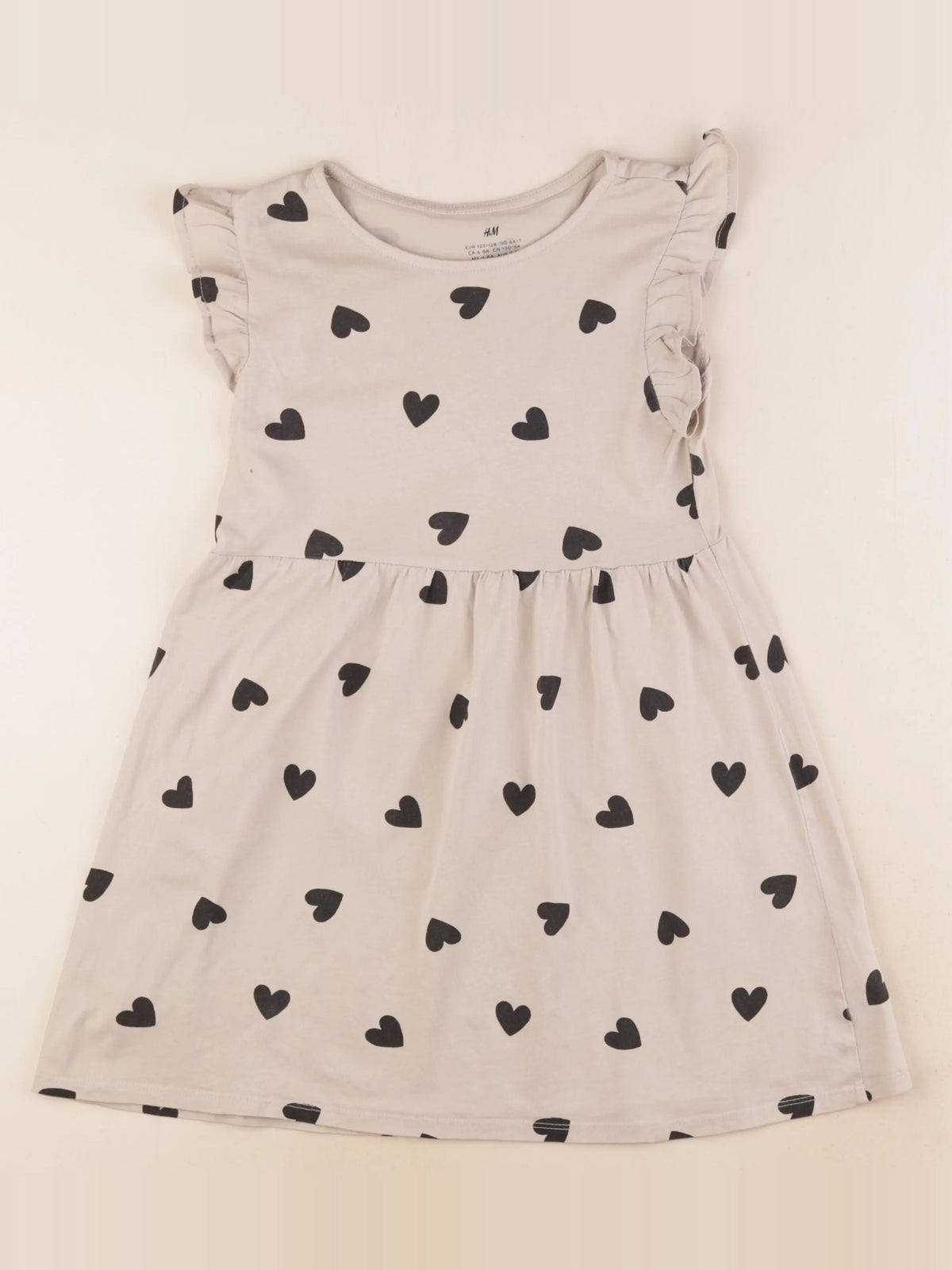 H&M - robe beige - 6/8 ans