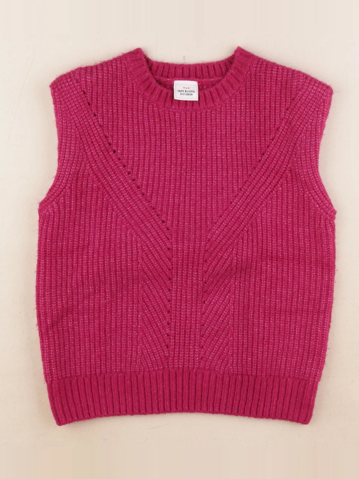Tape à l'oeil - pull rose - 8 ans