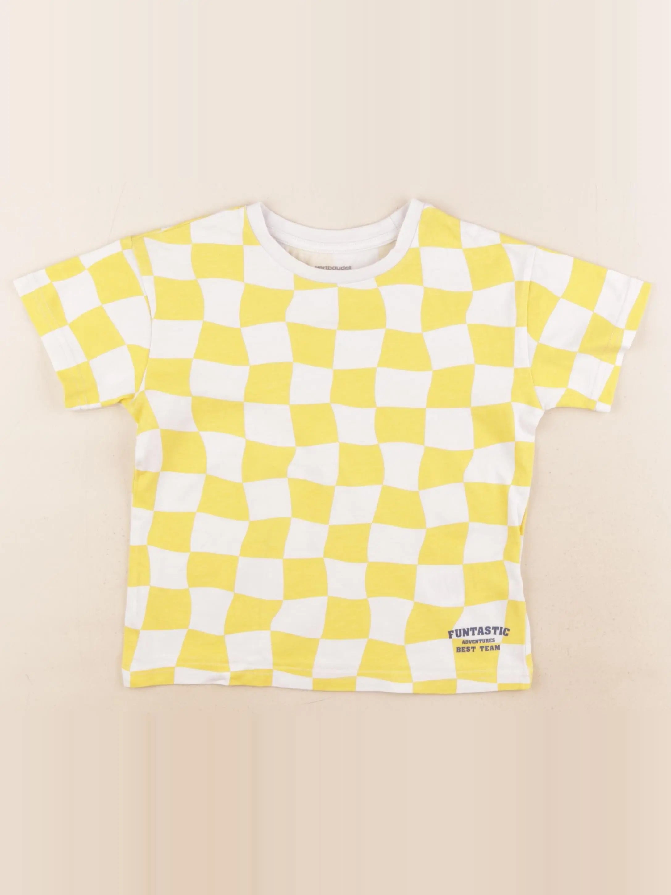 Vertbaudet - tee-shirt jaune - 4 ans