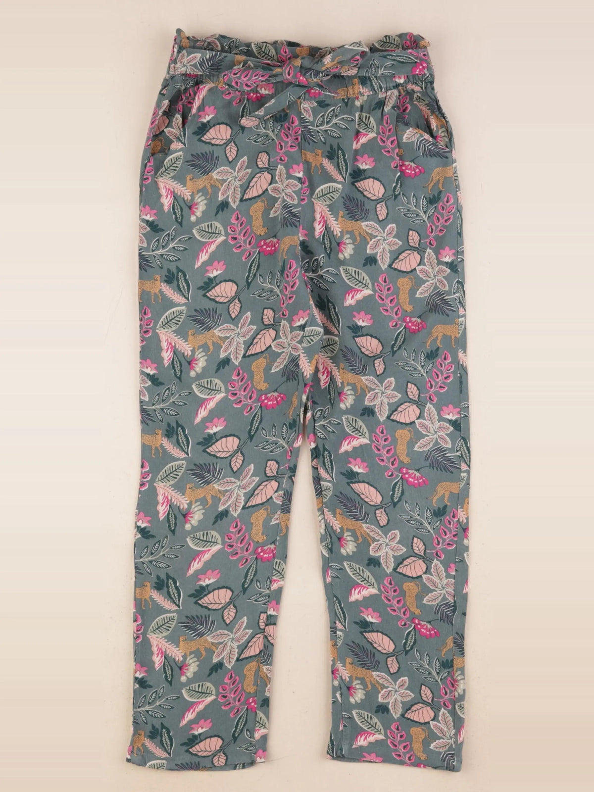 Vertbaudet - pantalon vert - 8 ans