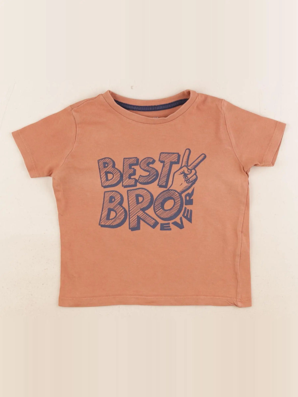 Vertbaudet - tee-shirt marron - 2 ans