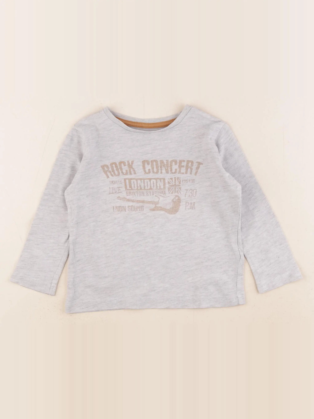 Vertbaudet - tee-shirt gris - 2 ans