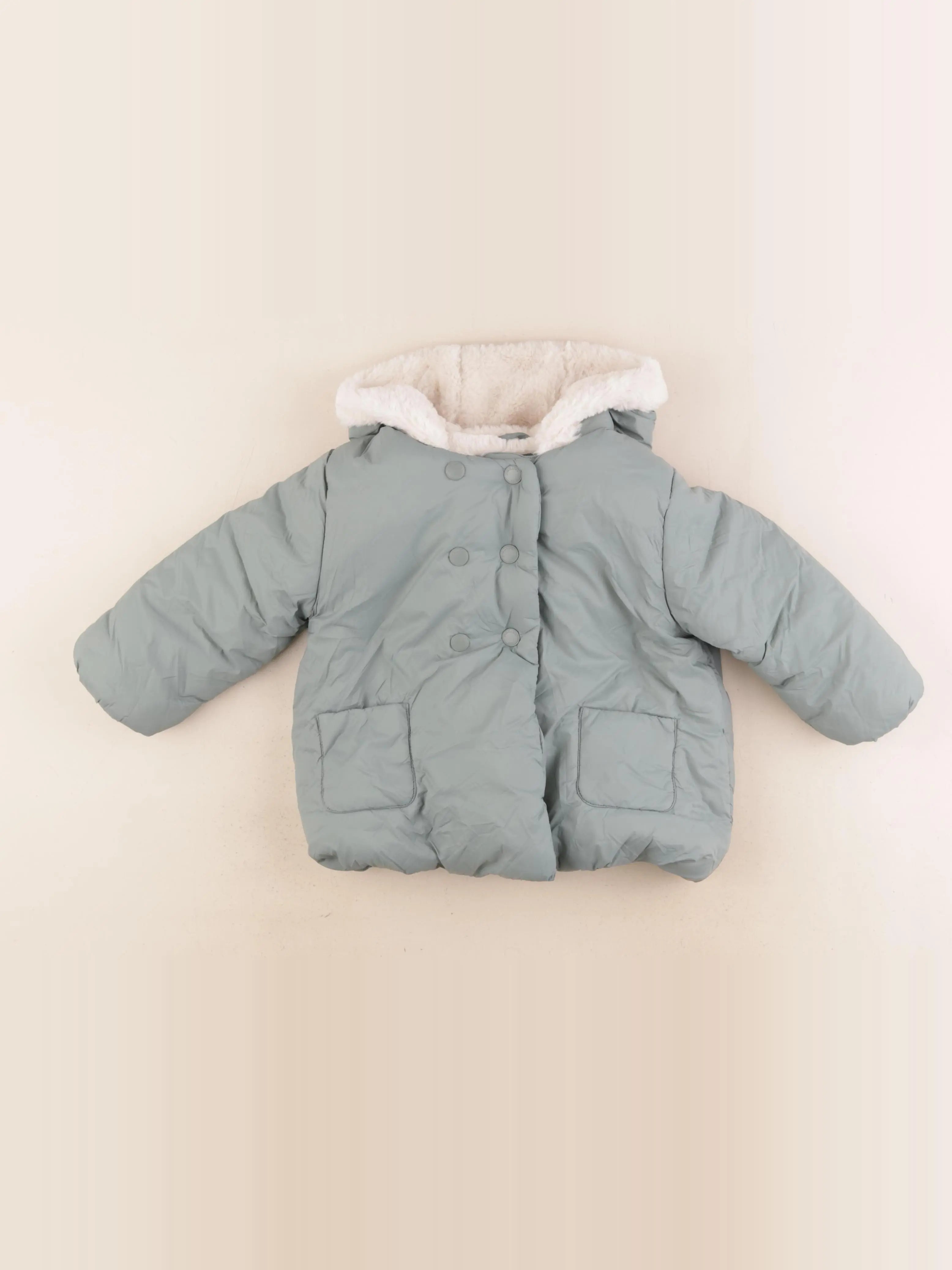 Cyrillus - veste doublé vert - 24 mois