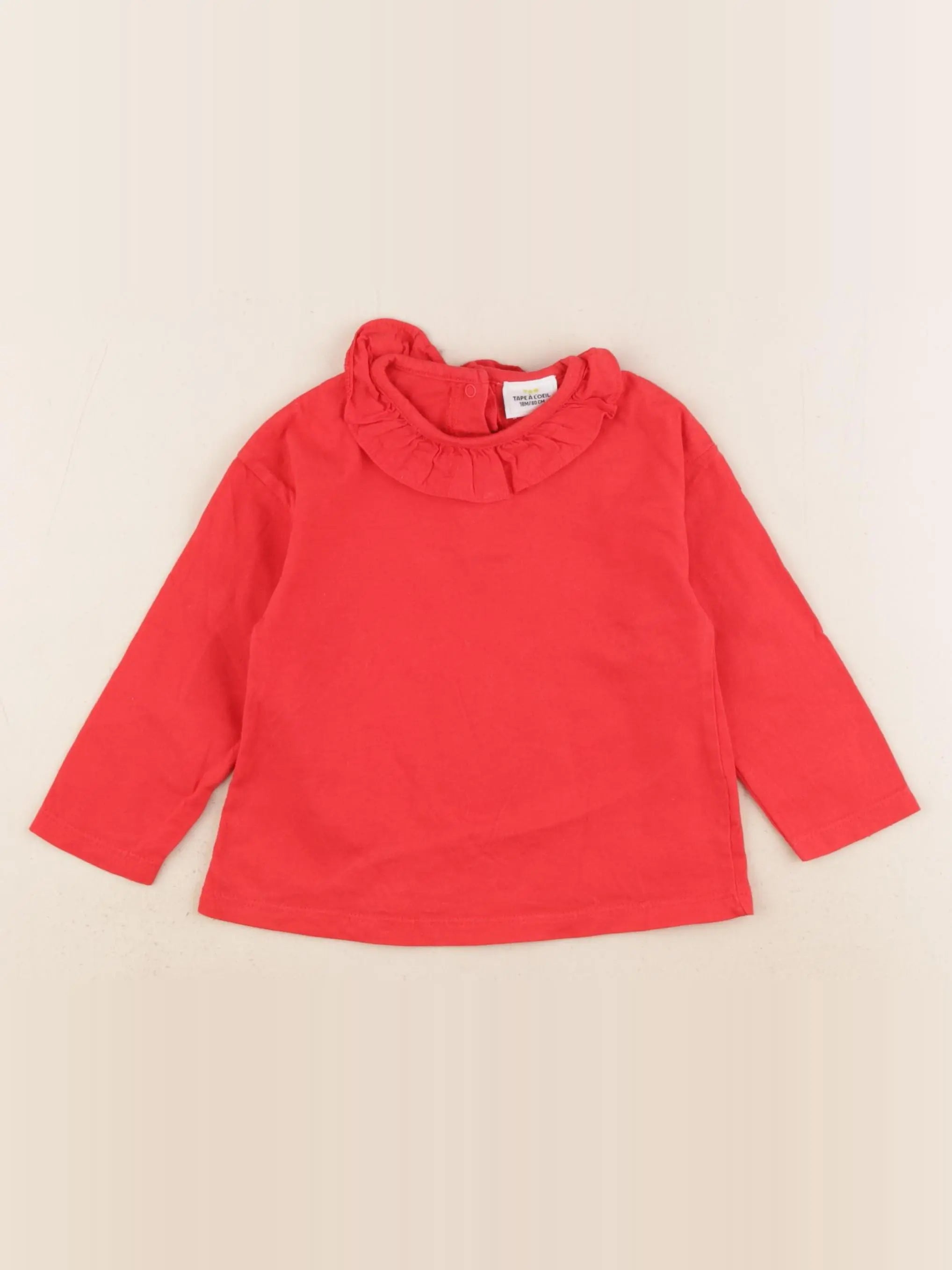 Tape à l'oeil - tee-shirt rouge - 18 mois