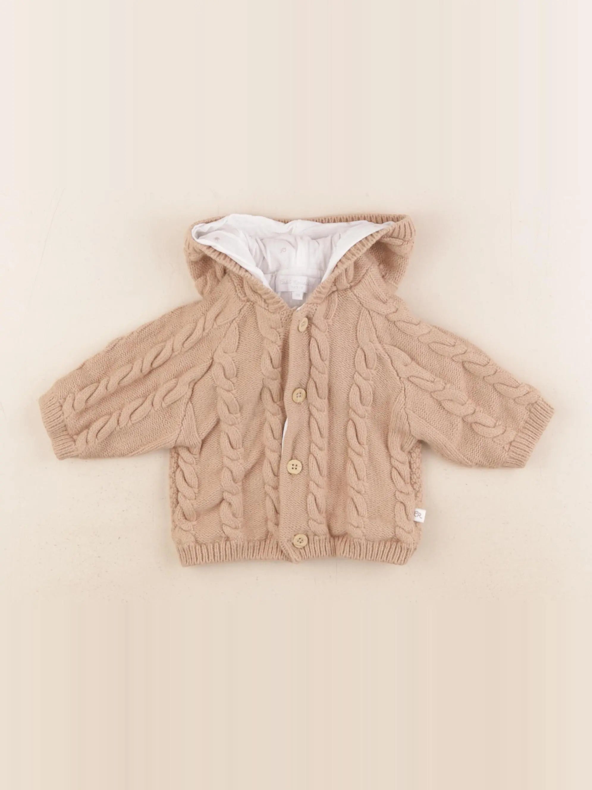 Cadet Rousselle - gilet marron - 1 mois